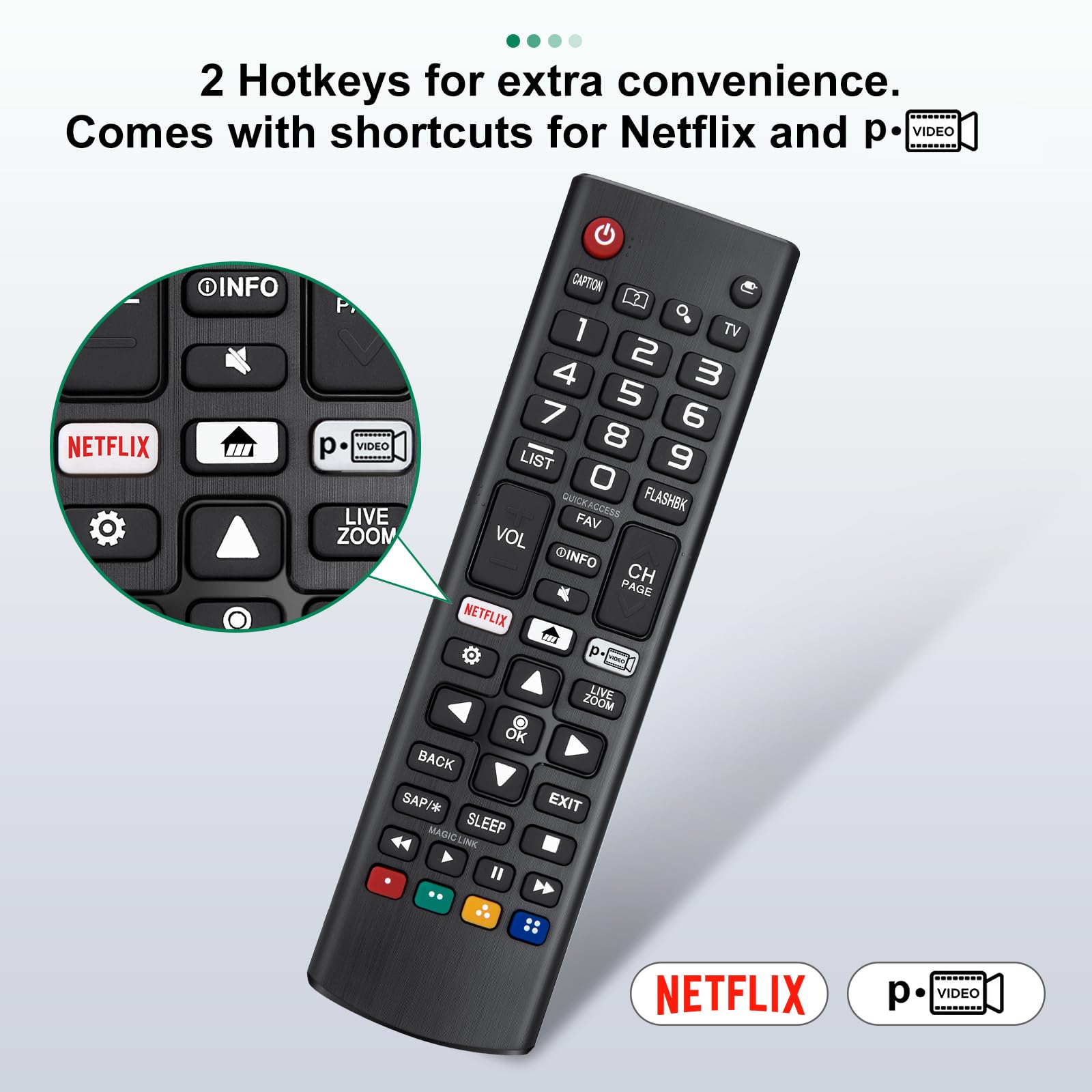 2】 For Lg Smart Tv Remote Control Replacement，Universal For All Lg Smart Tvs