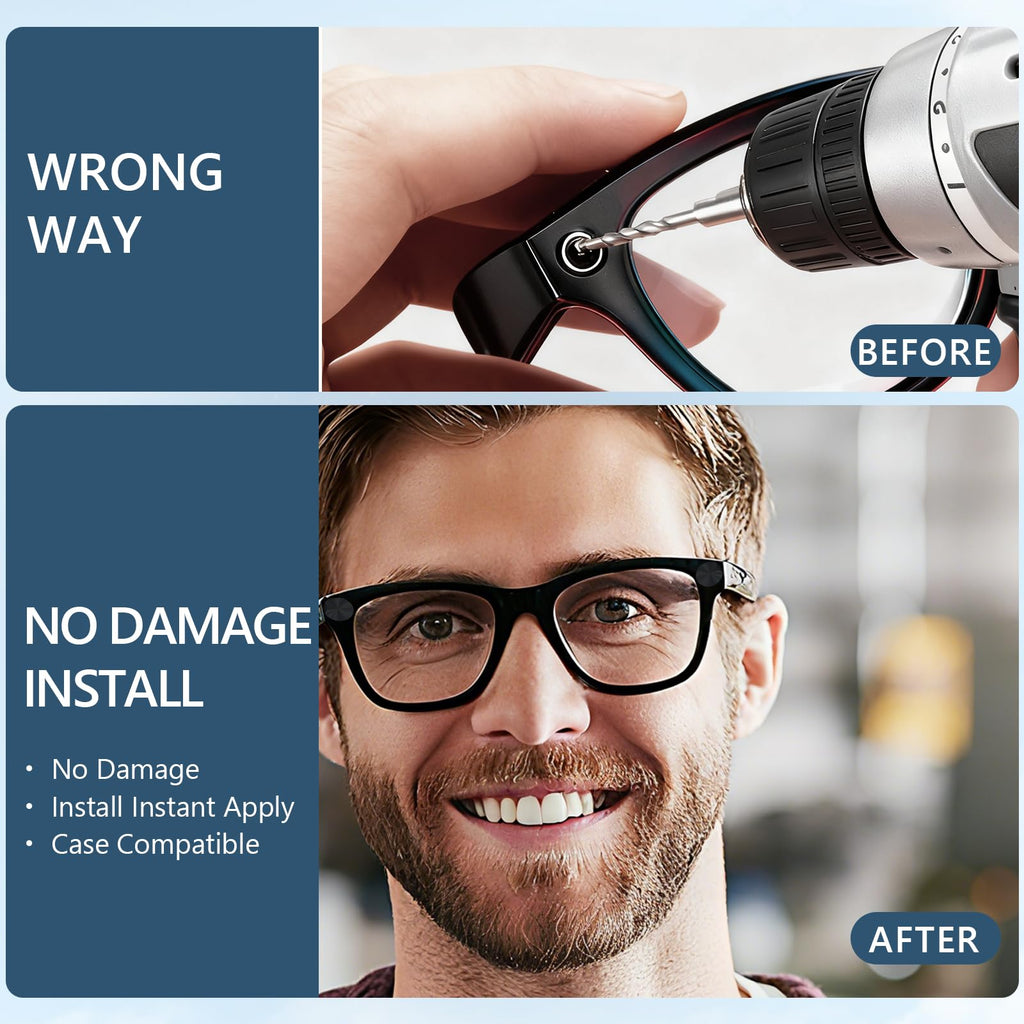 Camera Cover Smart Glasses, Rotating Camera Lens Shu