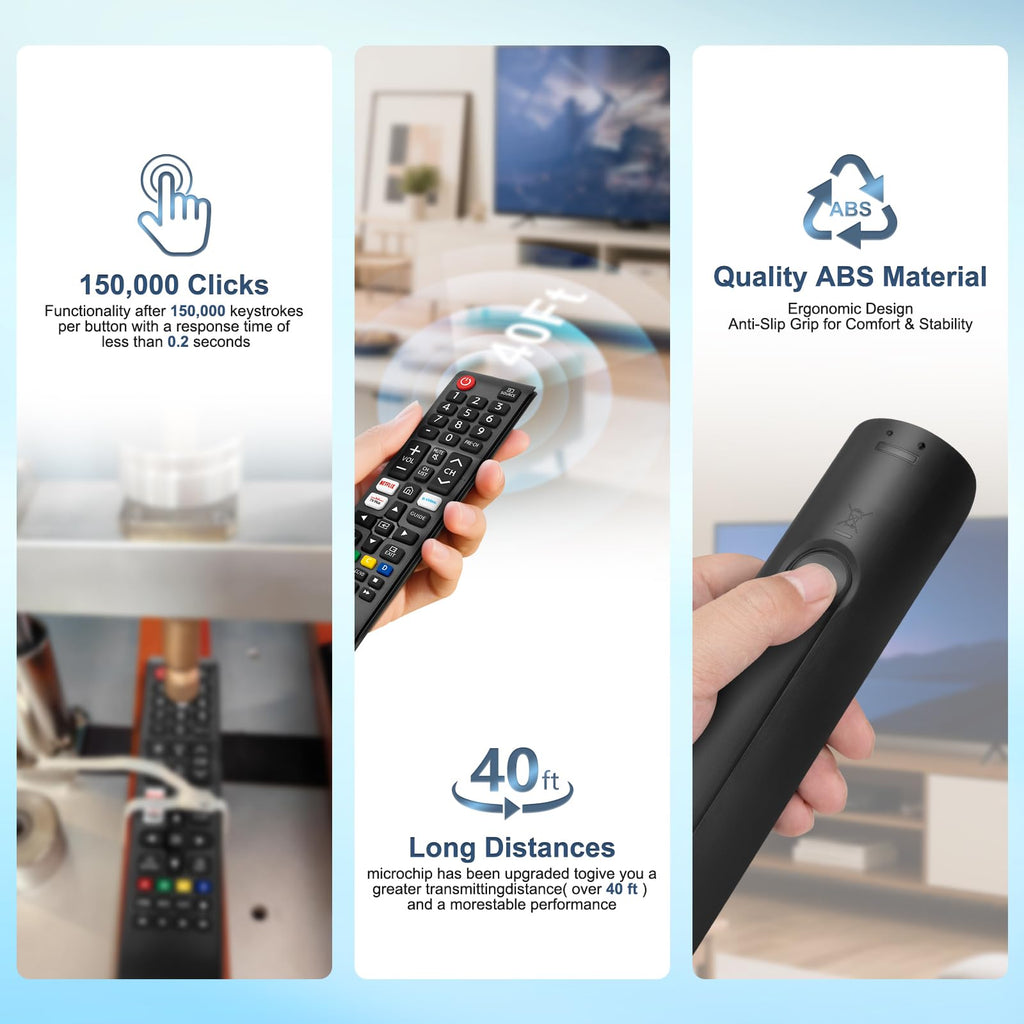 2】 Universal For Samsung-Tv-Remote-Control Replacement, All Samsung Smart Frame
