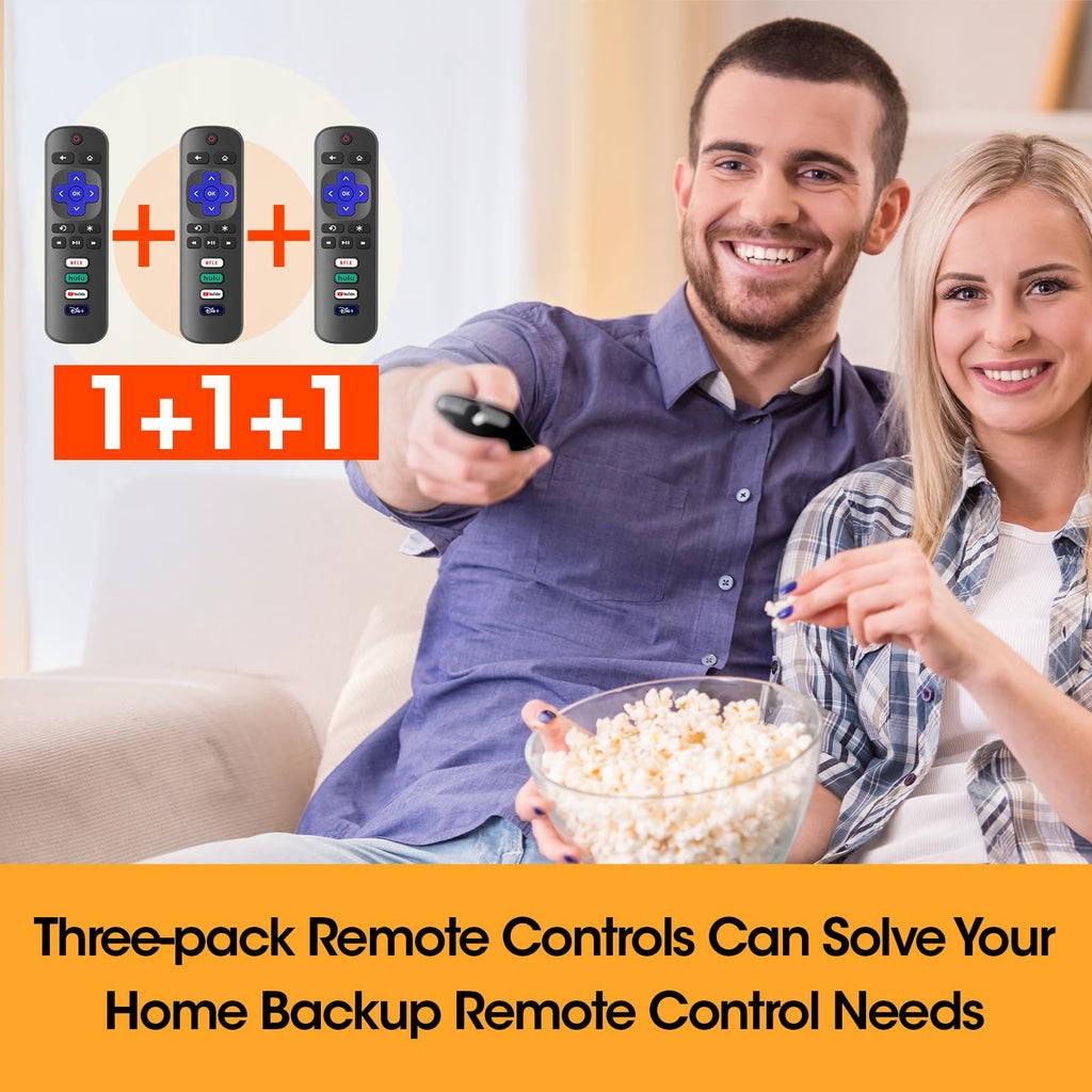 Replacement Remote Control Only For Roku Tv, Compatible For Tcl Roku/Hisense Rok