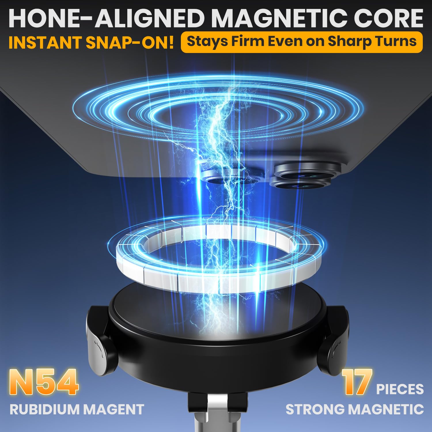 Adjustable Vacuum Magnetic Phone Holder, Vacuum Suction
