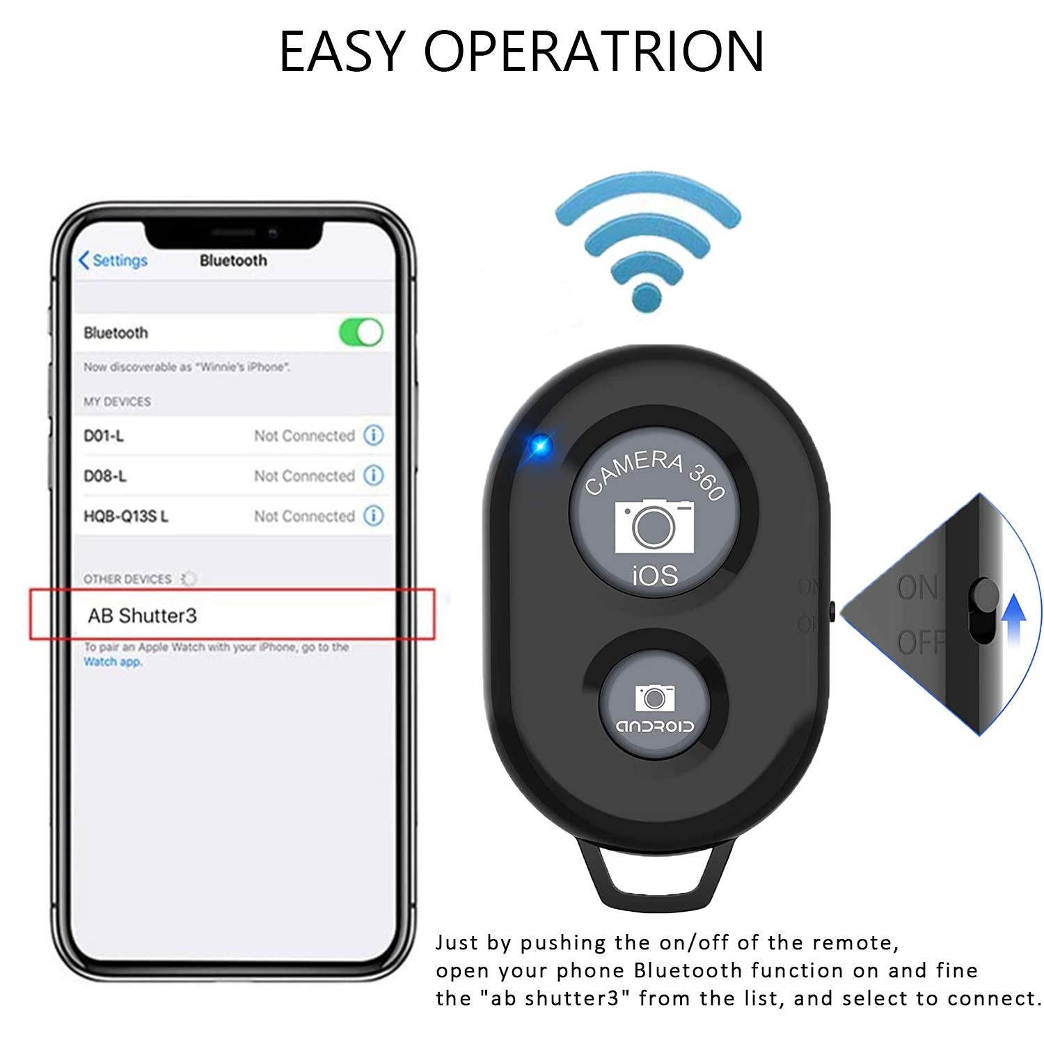 Shutter For Smartphones And Tablets, Aoqiyue Camera
