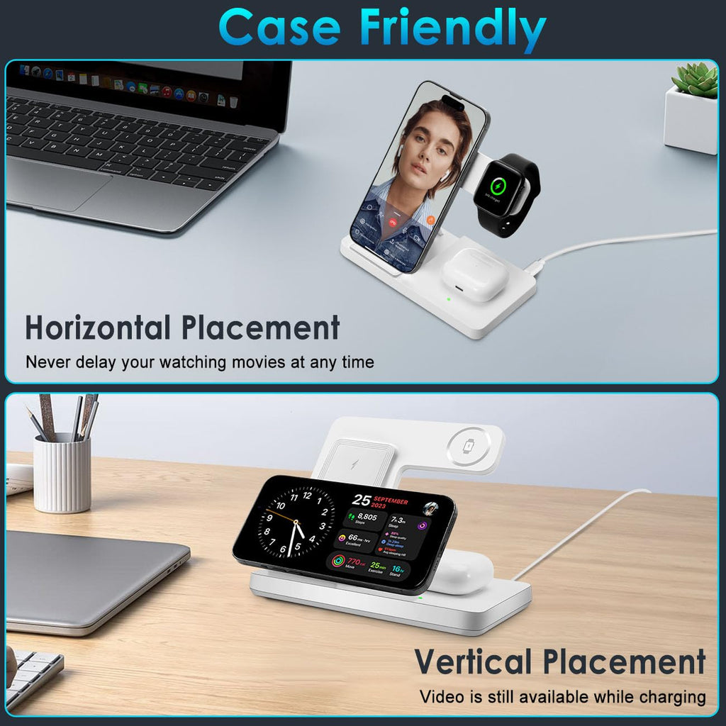 1 Charging Station For Multi Devices, Wireless Charger For Iphone 8-16 Series &