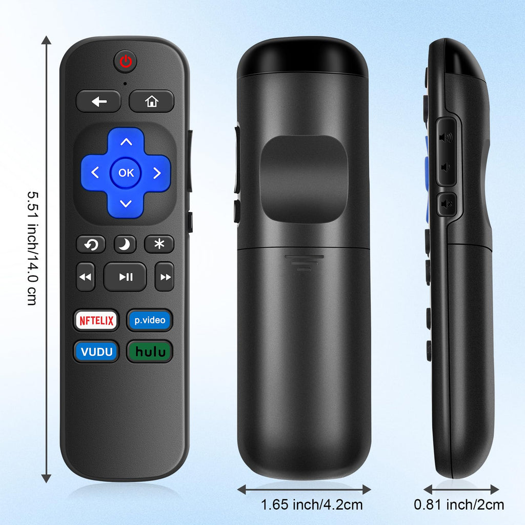 2) Replaced Remote Control Only For Roku Tv Tcl Roku/For Hisense Roku/For Insign