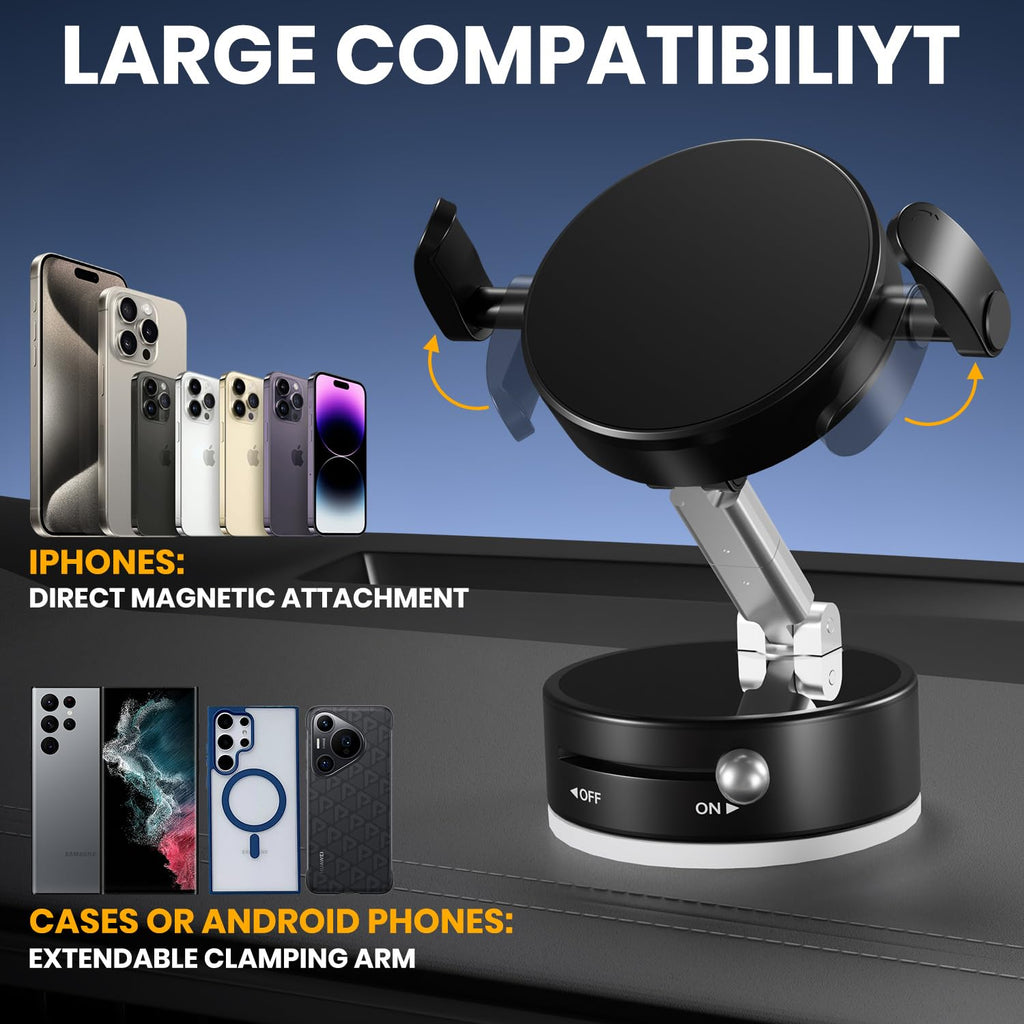 Adjustable Vacuum Magnetic Phone Holder, Vacuum Suction
