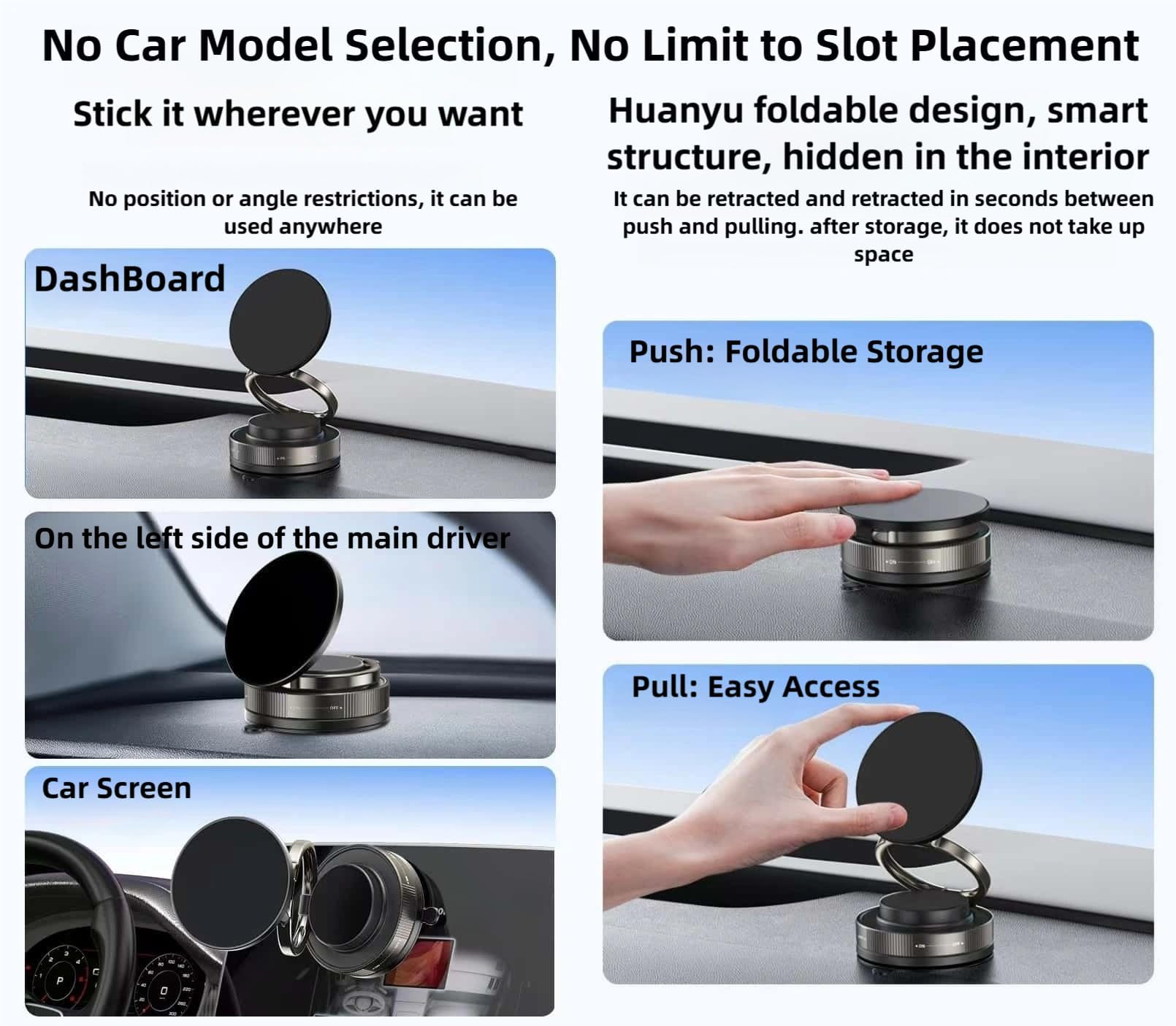 Phone Holder 361° Adjustable Foldable Portable Mag