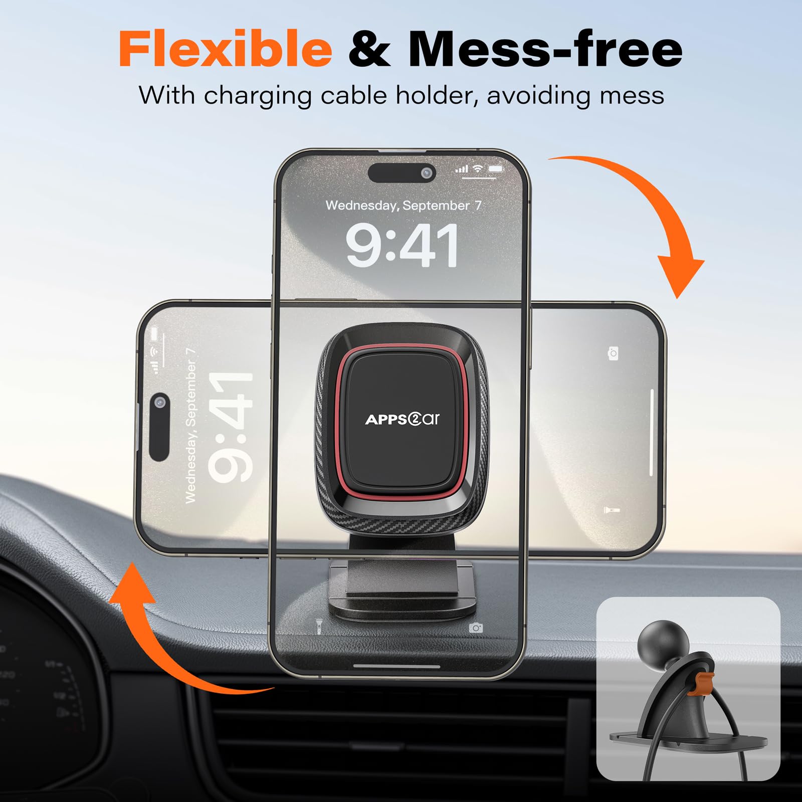 Magnetic Phone Holder Car, Apps2Car [Super Strong Magnet] Ph