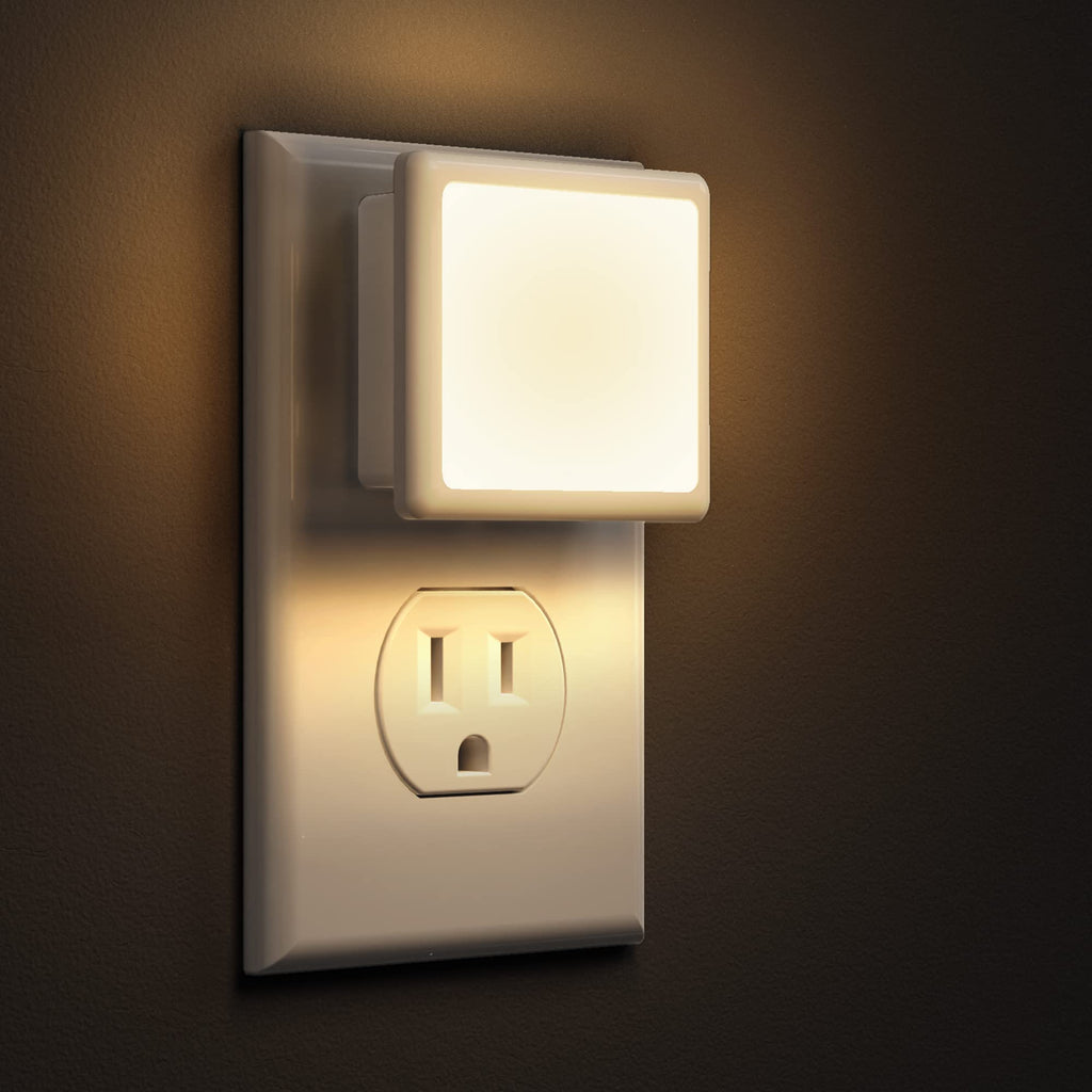 Led Night Lights Plug Into Wall 2-Pack, 0.3W Plug In Night Light, Dusk To Dawn,