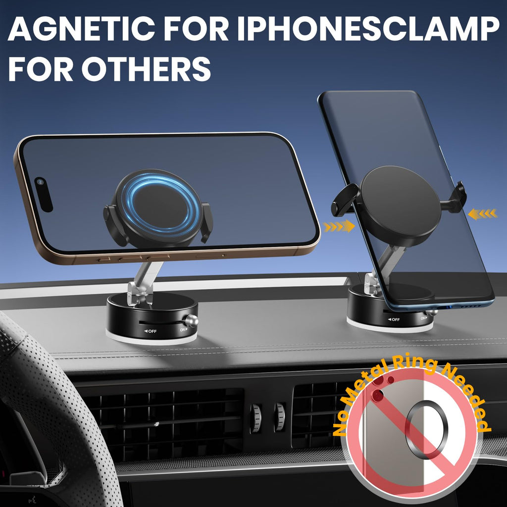 Adjustable Vacuum Magnetic Phone Holder, Vacuum Suction