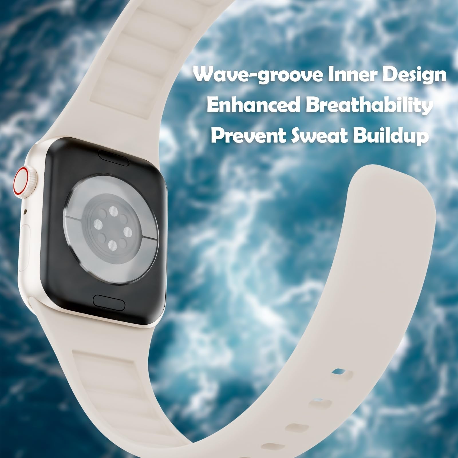 Apple Watch Bands 38Mm 40Mm 41Mm 42Mm 44Mm 45Mm 46Mm 49Mm Women Men, Soft Silico