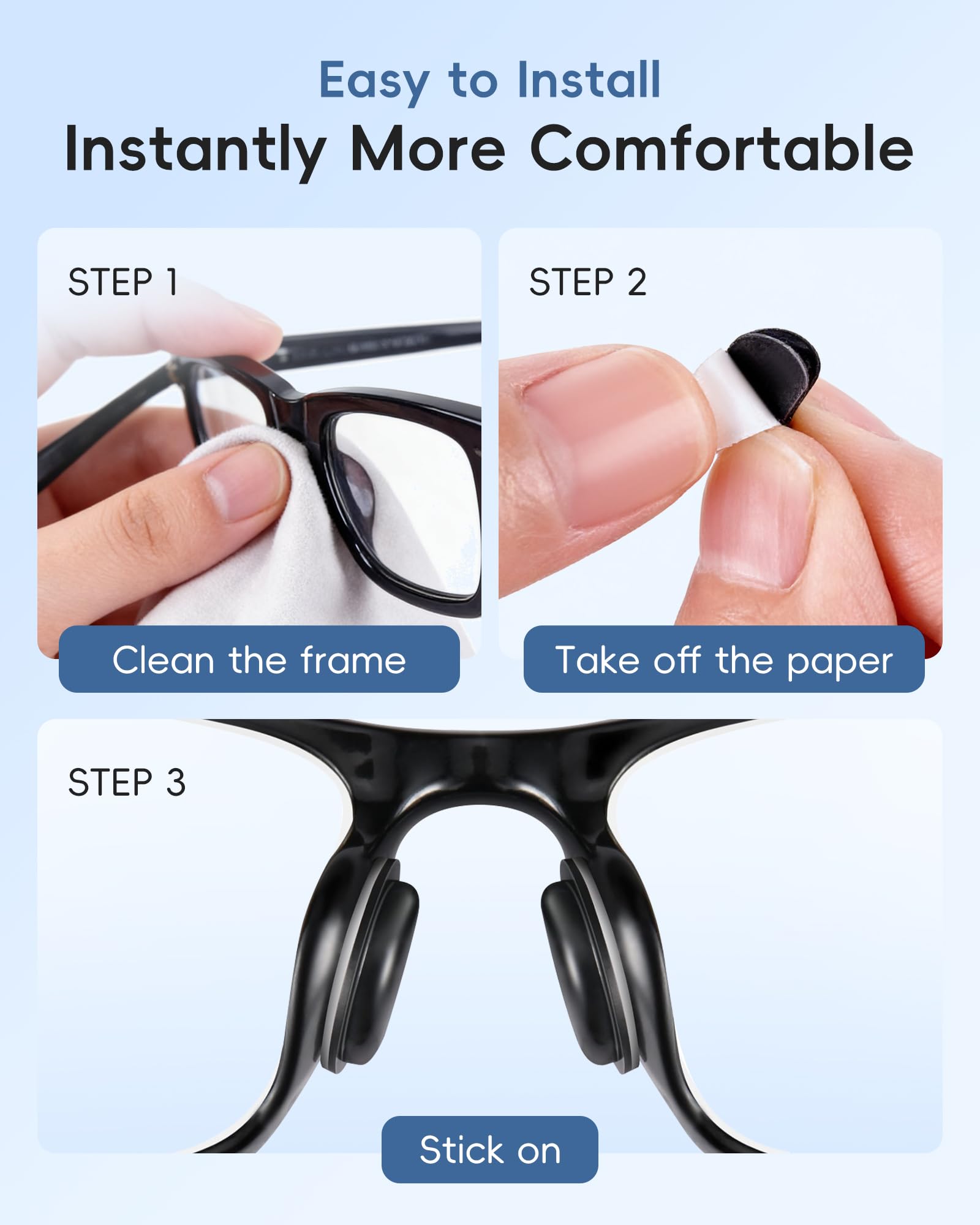 Silicone Eyeglass Nose Pads Ray-Ban Meta Smart Glasses Wayfa