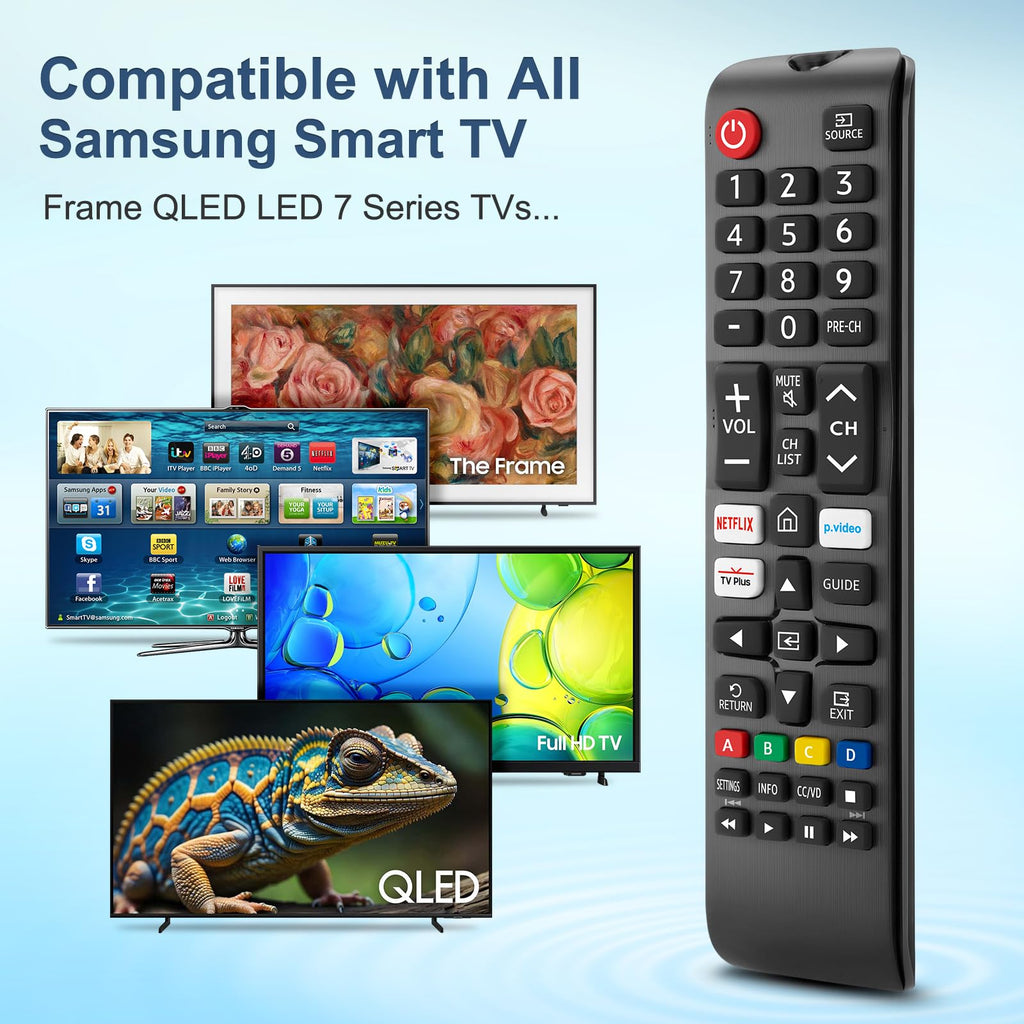 2】 Universal For Samsung-Tv-Remote-Control Replacement, All Samsung Smart Frame