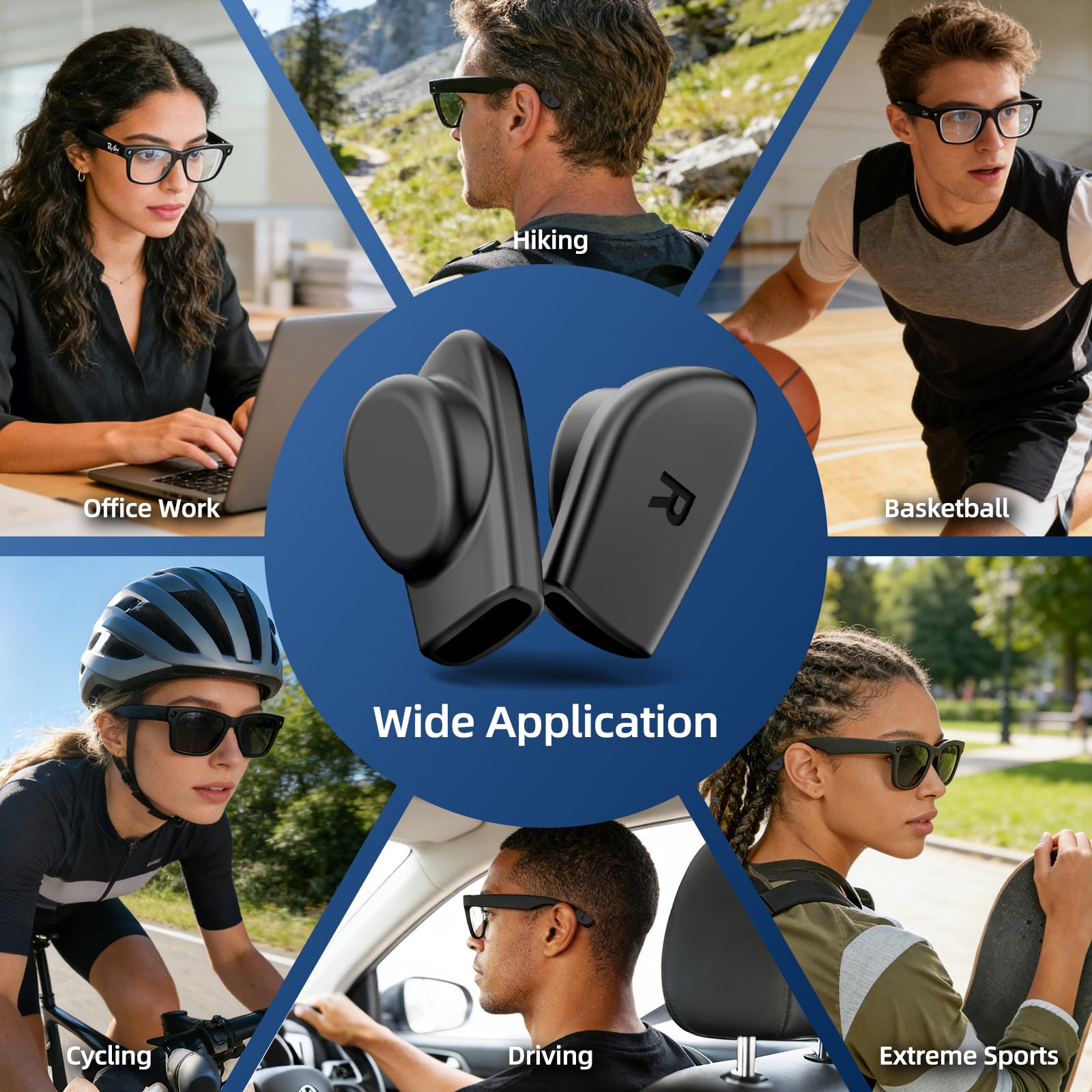 Grip Ray Ban Meta(Gen 1 & 2) Wayfarer/Skyler/Headliner,