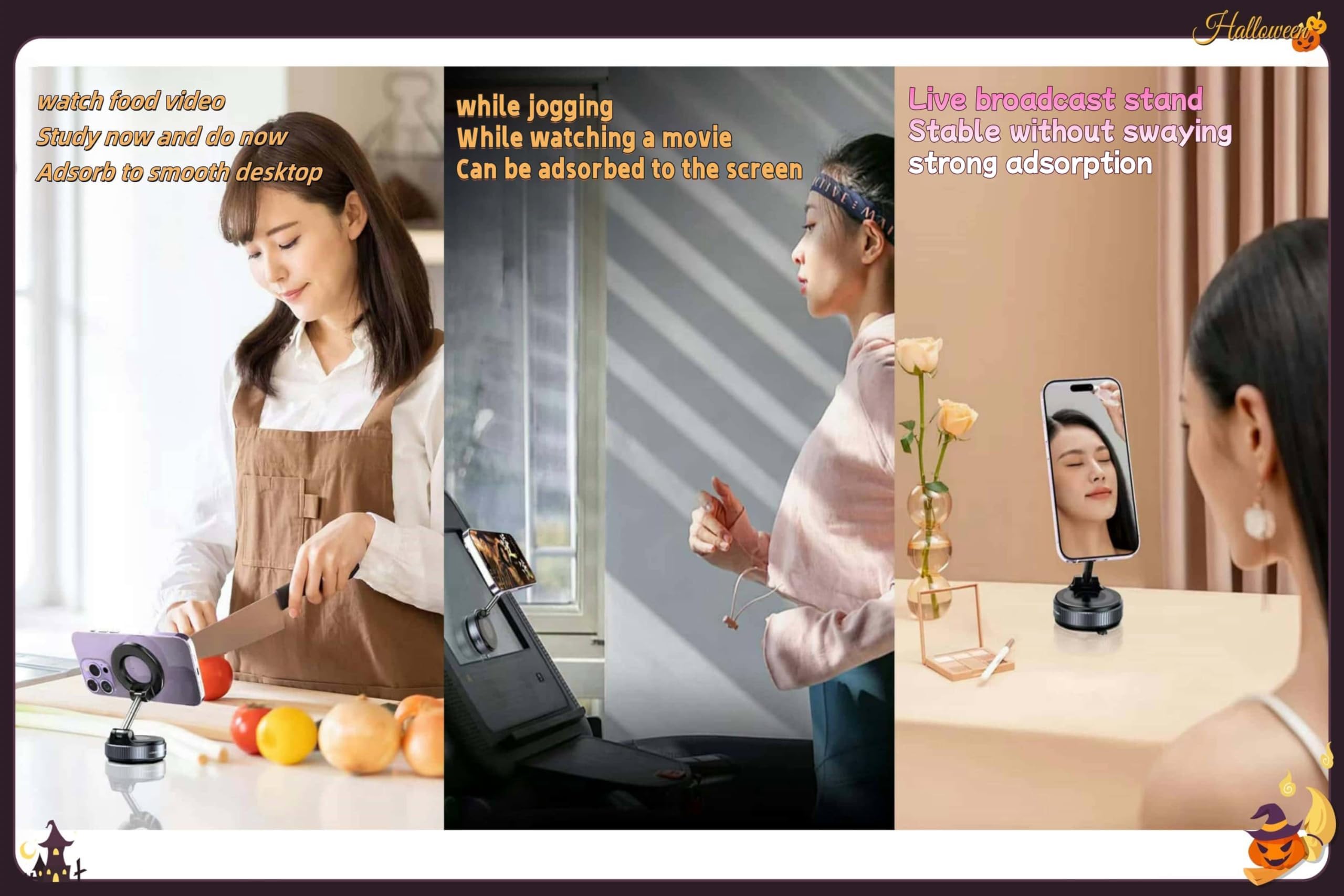 Phone Holder 361° Adjustable Foldable Portable Mag