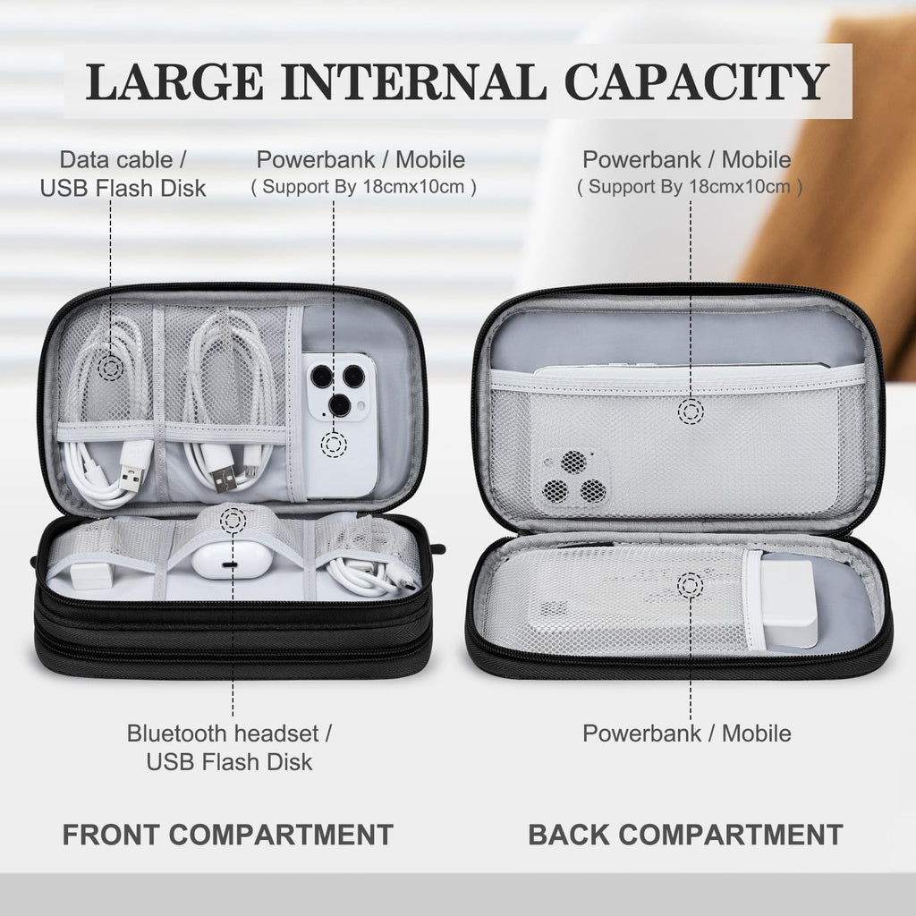 Organizer, Travel Cable Organizer Bag Pouch Electronic