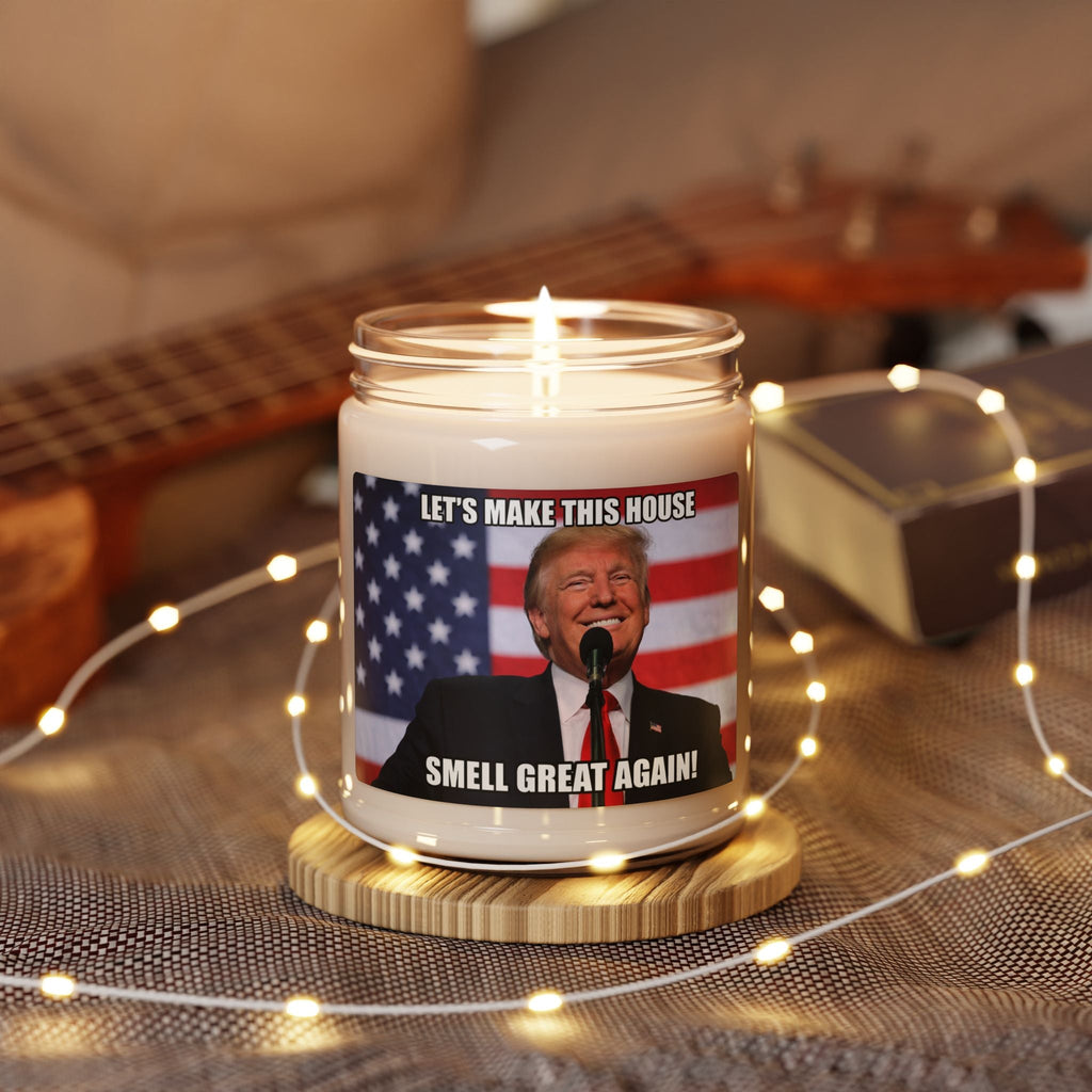 Trump Candle, Scented soy wax blend, 9oz.