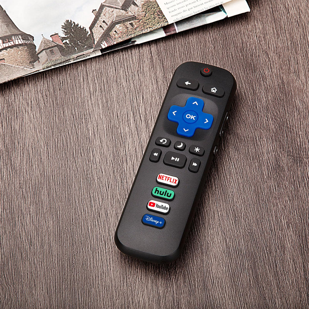 2) Replacement Remote Control Only For Roku Tv, Compatible For Tcl Roku/Hisense