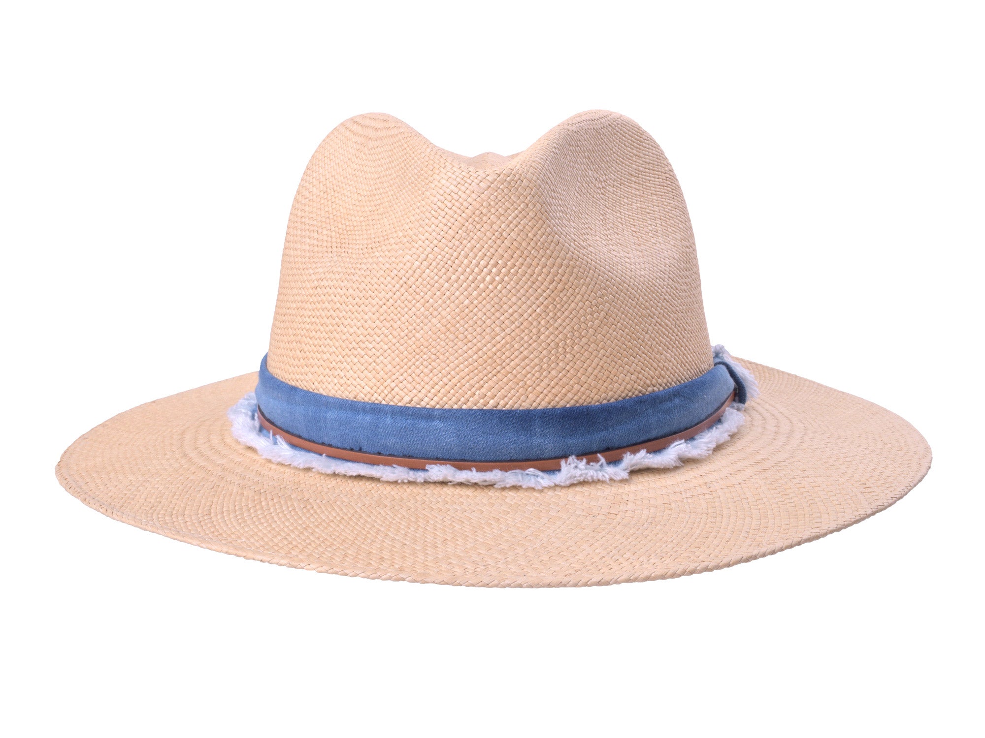 Indigo Panama Hat Straw - Handwoven