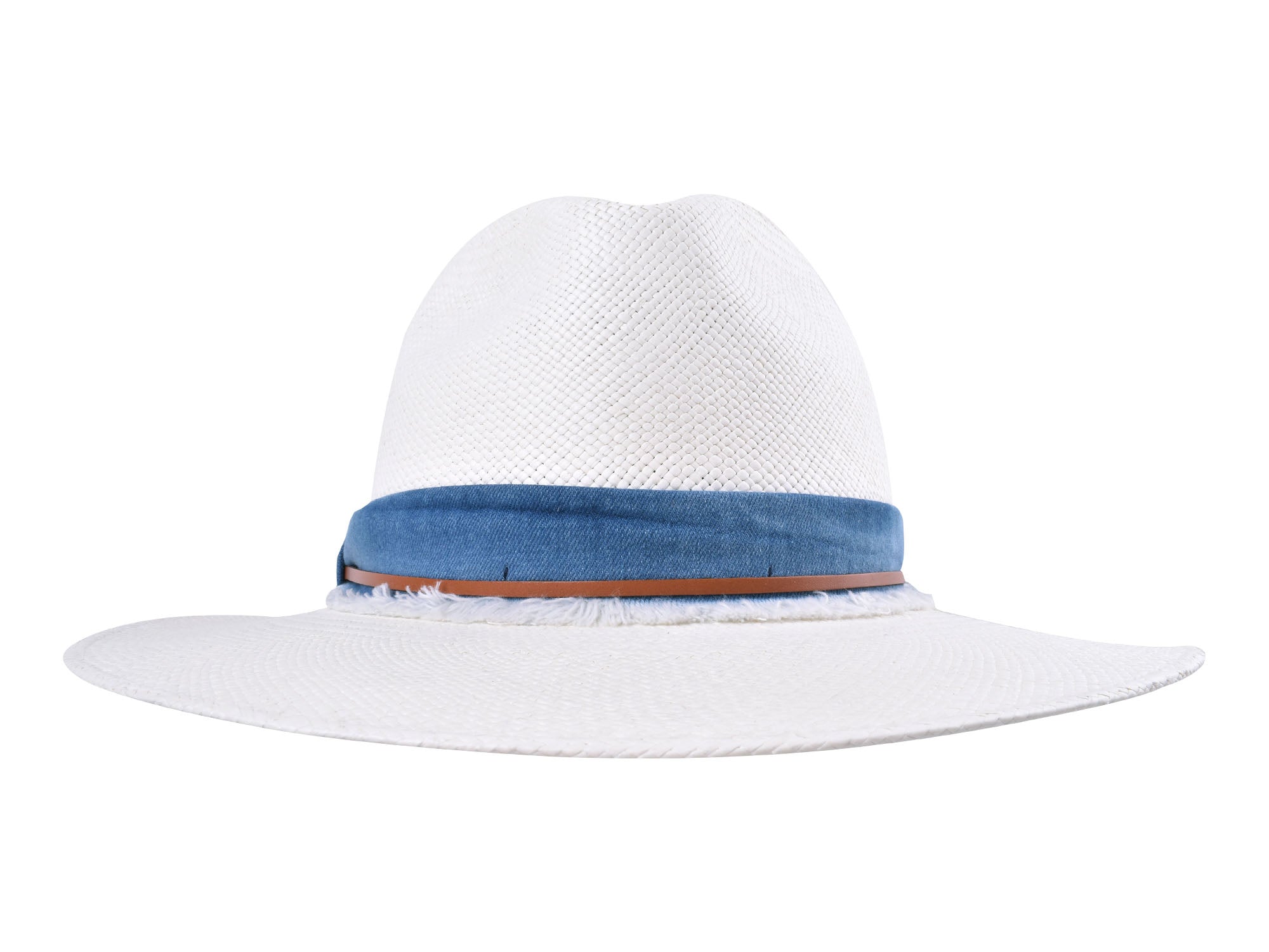 Indigo Panama Hat Straw - Handwoven