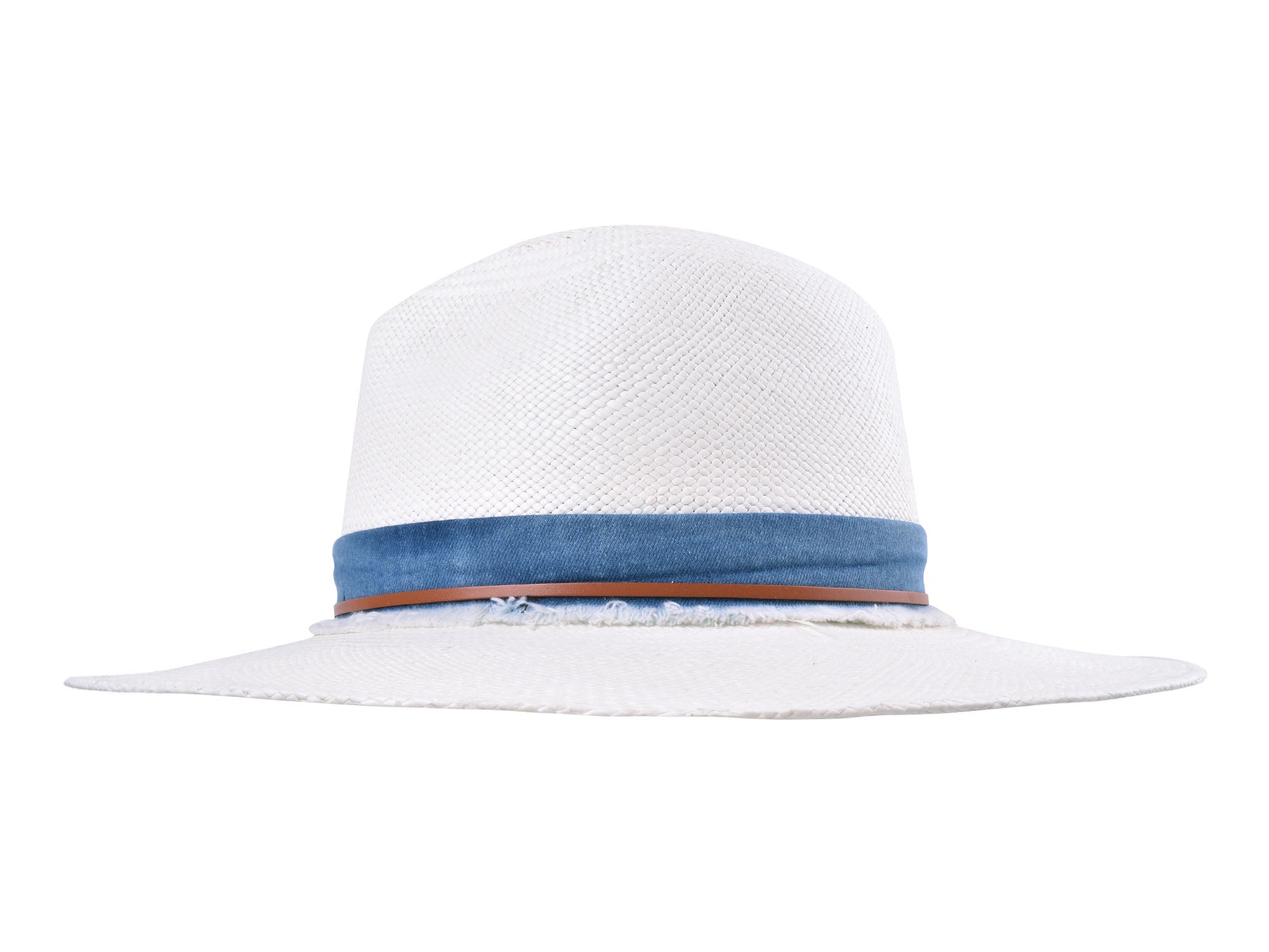 Indigo Panama Hat Straw - Handwoven
