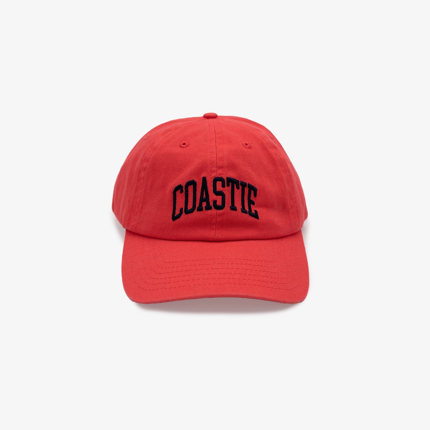 Coastie Dad Hat in Coral Red