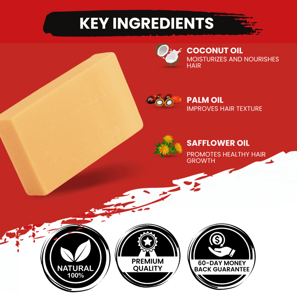 Mango Shampoo Bar for Waves, Curls & Coarse Hair