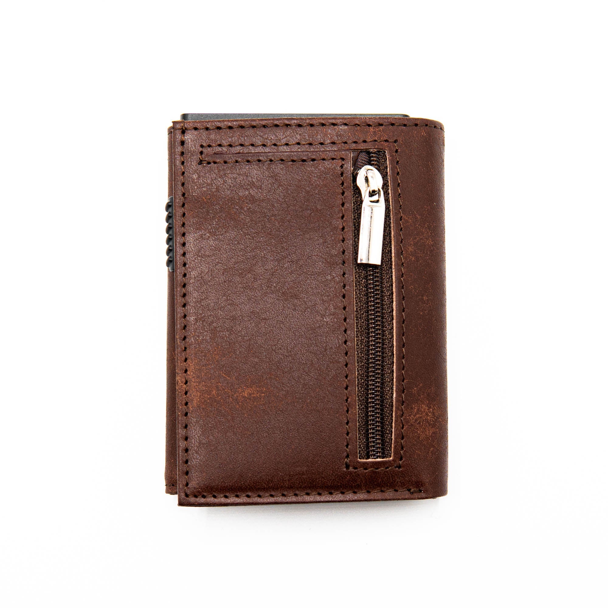 Robust Leather Wallet — Full-Grain Vegetable-Tanned, RFID Blocking, Pop-Up Card | Robust
