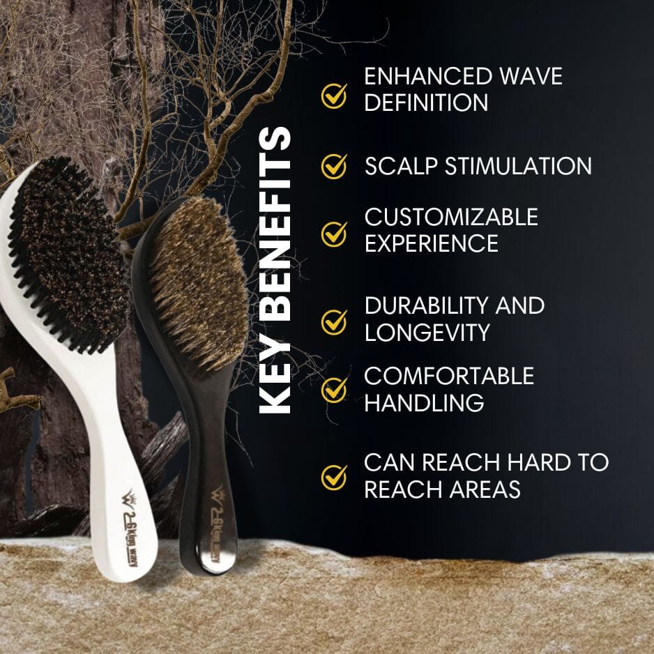 360 Wave Long Handle Curved Brush