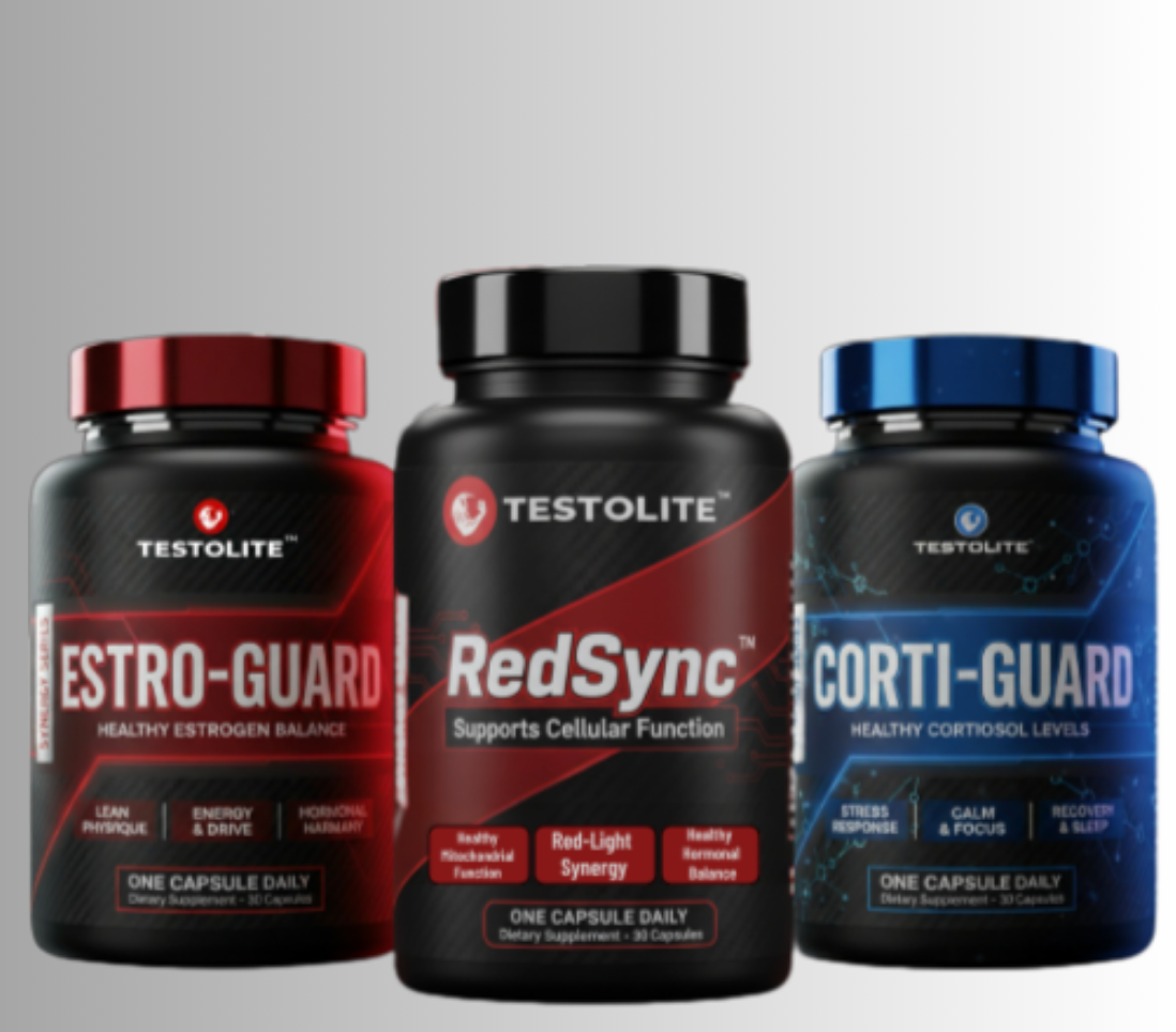 Testolite® Complete Supplements Bundle — RedSync, Estro-Guard & Corti-Guard | Testolite