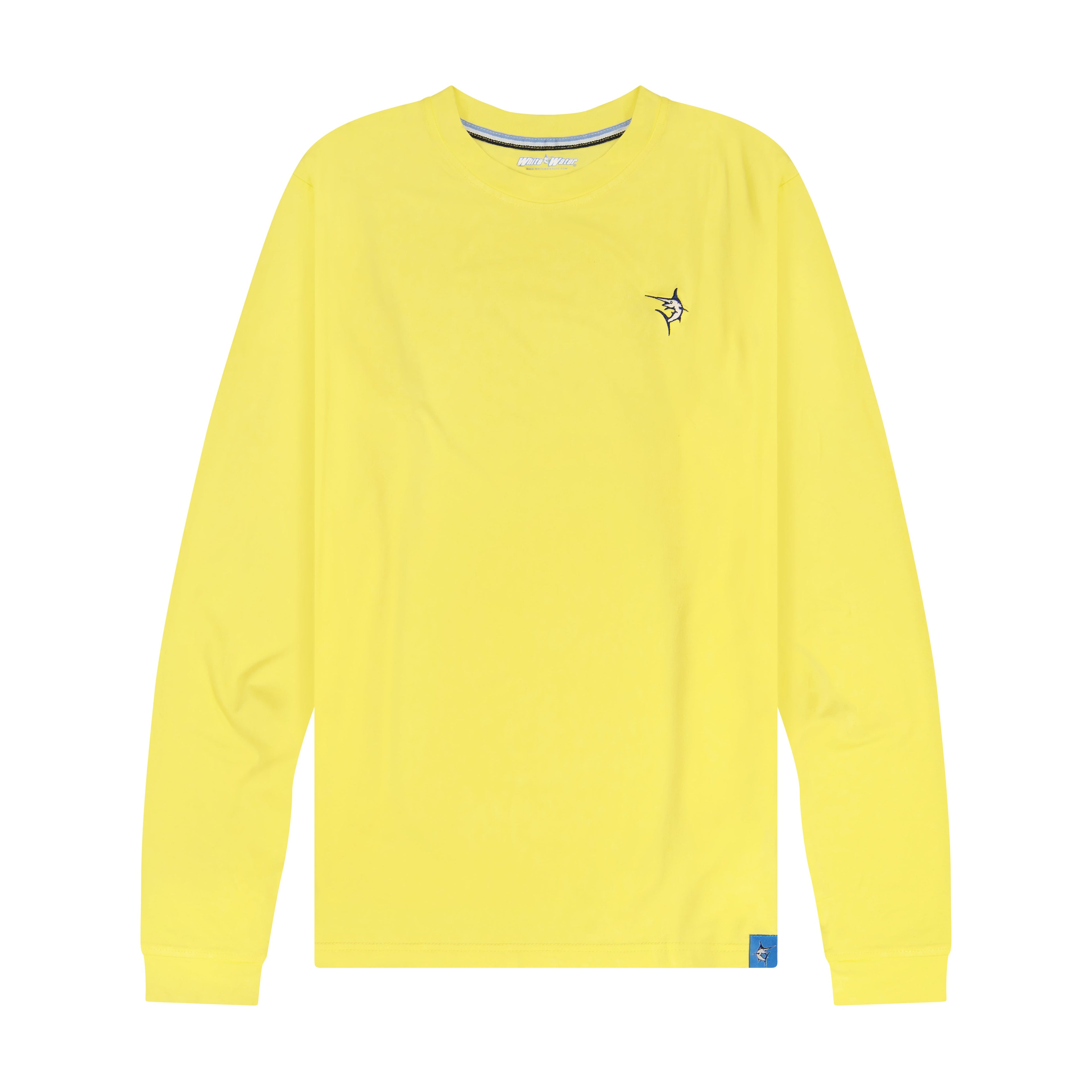 Dockside Performance Long Sleeve — UV50, 360° Flex, Speed-Dry | Ocean Blue | White Water Life