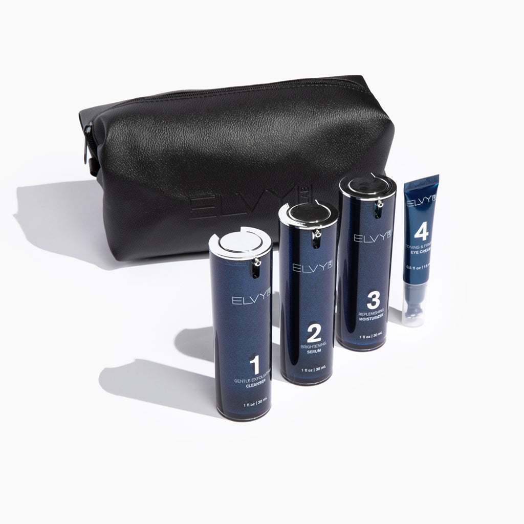 Leather Toiletry Bag (Black)