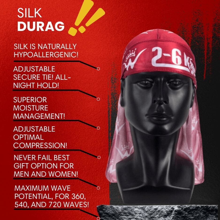 Silk Durag for 360 Waves & Overnight Compression [All Variants]