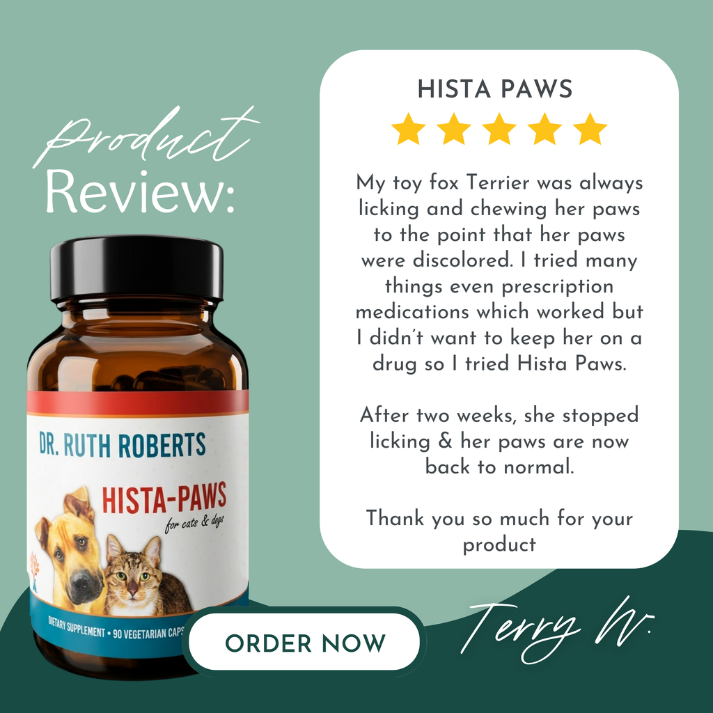 Hista Paws — Plant-Based Quercetin & Nettles Formula for Dogs & Cats | Dr. Ruth Roberts