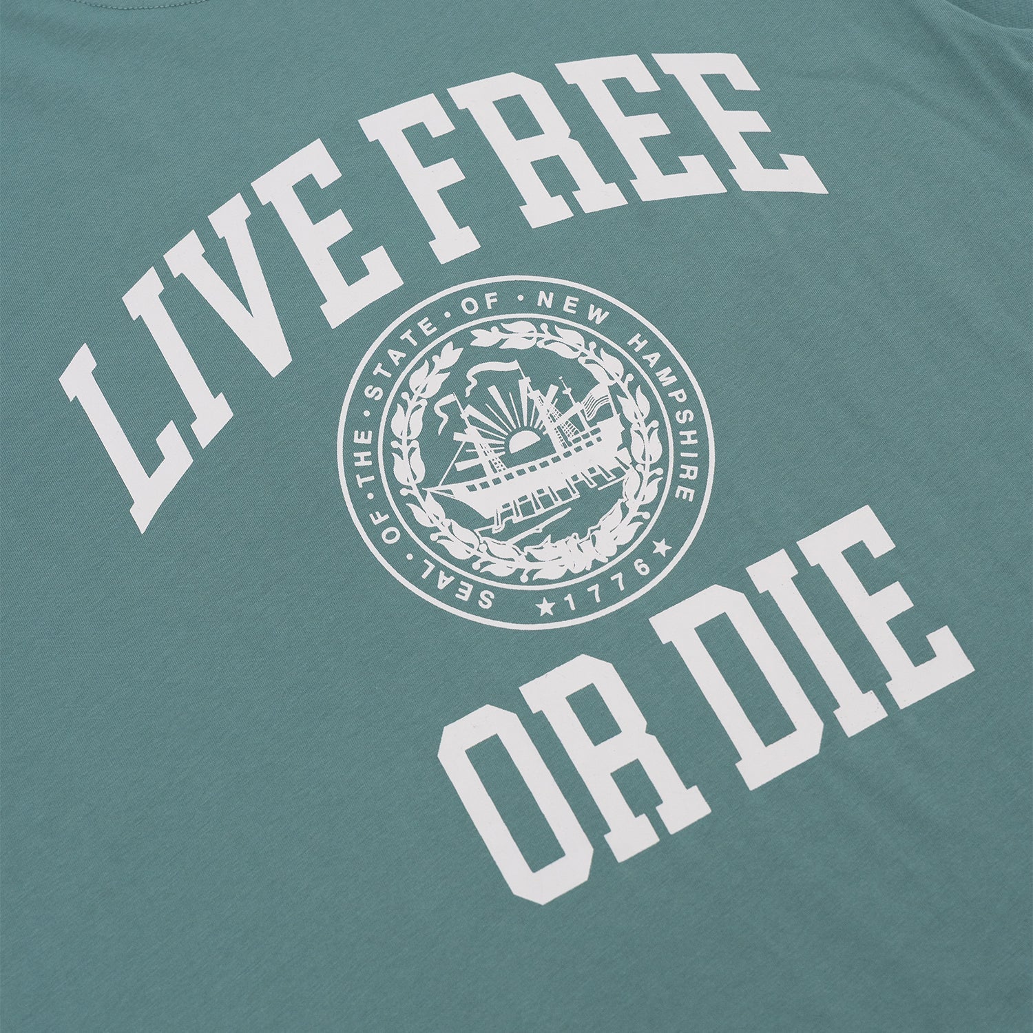 Live Free or Die T-Shirt - Sea Glass Green