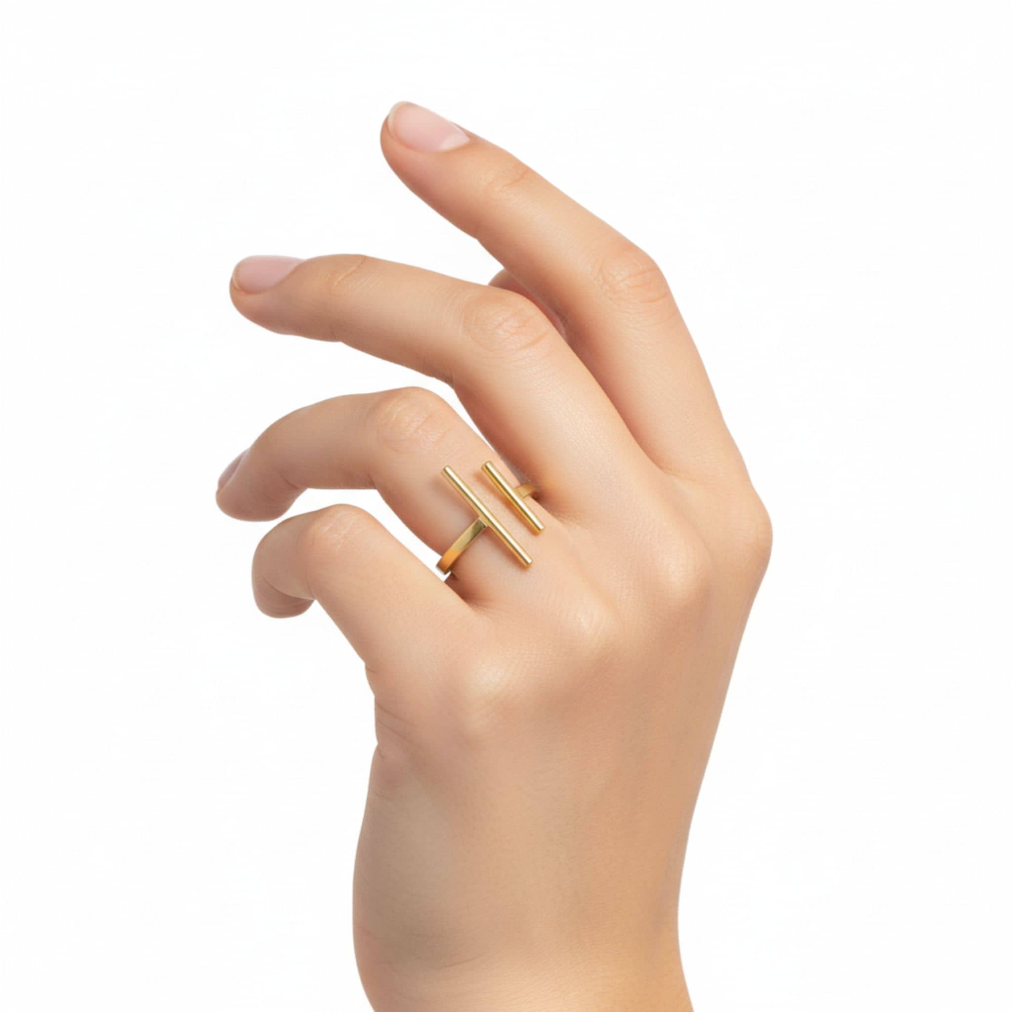 Double Parallel Bar Ring | Mazu