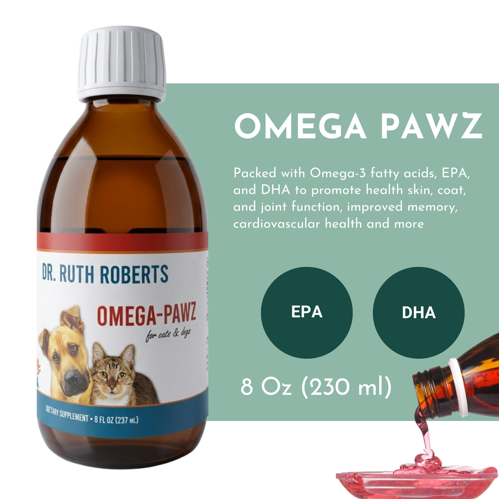 Omega Pawz — Liquid Omega-3 Fish Oil with EPA & DHA for Dogs & Cats | Dr. Ruth Roberts