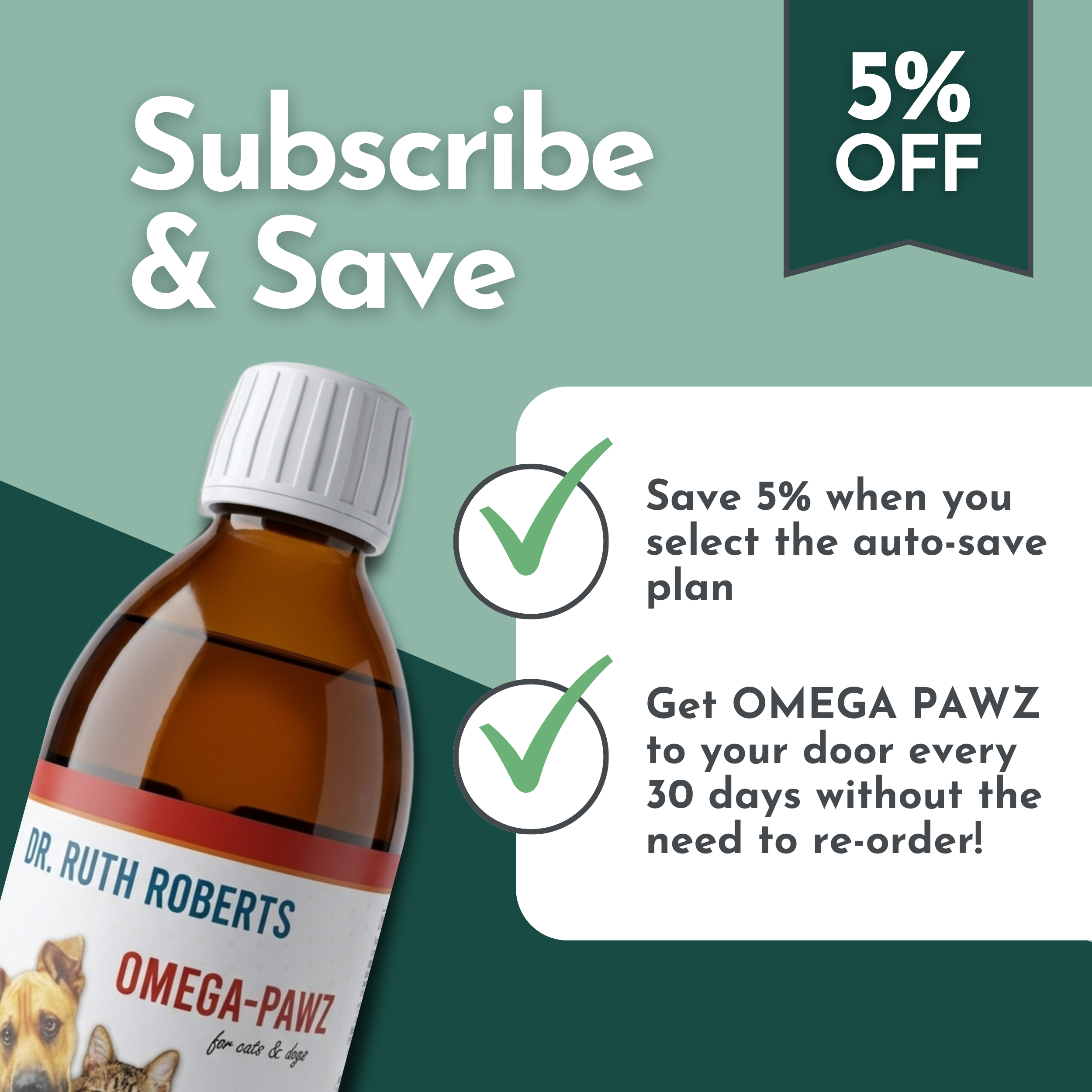 Omega Pawz — Liquid Omega-3 Fish Oil with EPA & DHA for Dogs & Cats | Dr. Ruth Roberts