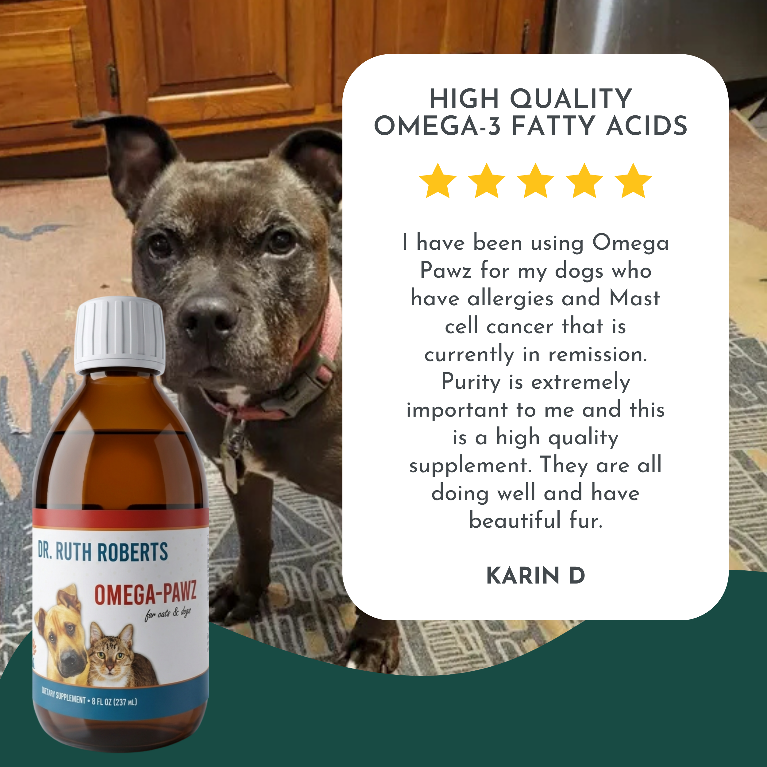 Omega Pawz — Liquid Omega-3 Fish Oil with EPA & DHA for Dogs & Cats | Dr. Ruth Roberts