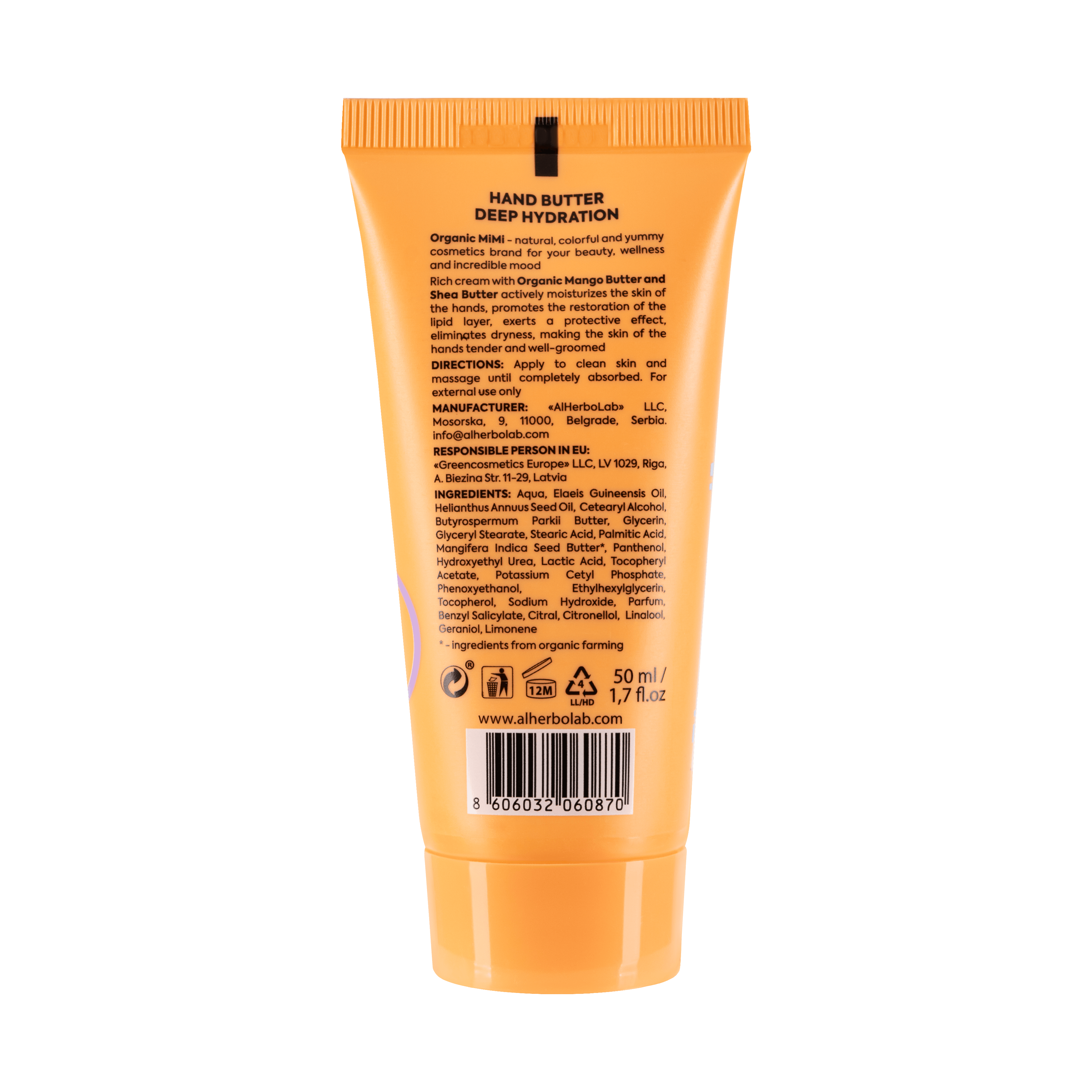 Organic Mimi, Hand Butter Deep Hydration, 50 ml