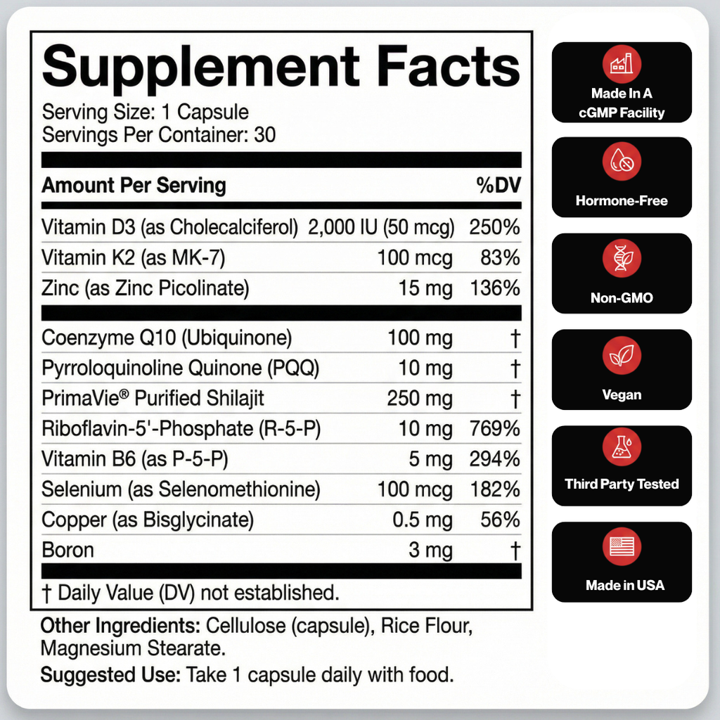 Testolite® RedSync™ — Cellular Energy & Vitality Formula | Testolite