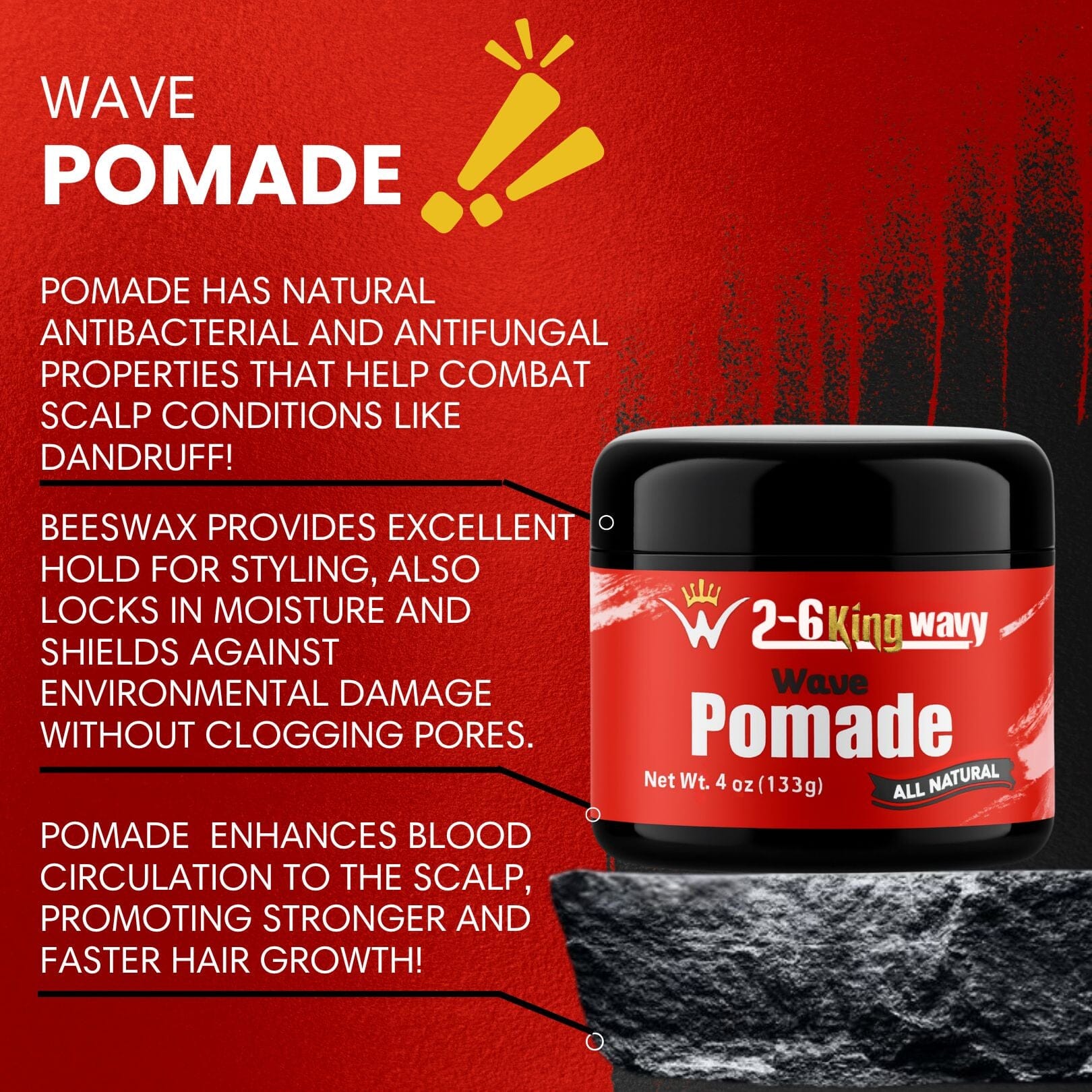 360 Wave Pomade for Hold, Shine & Moisture