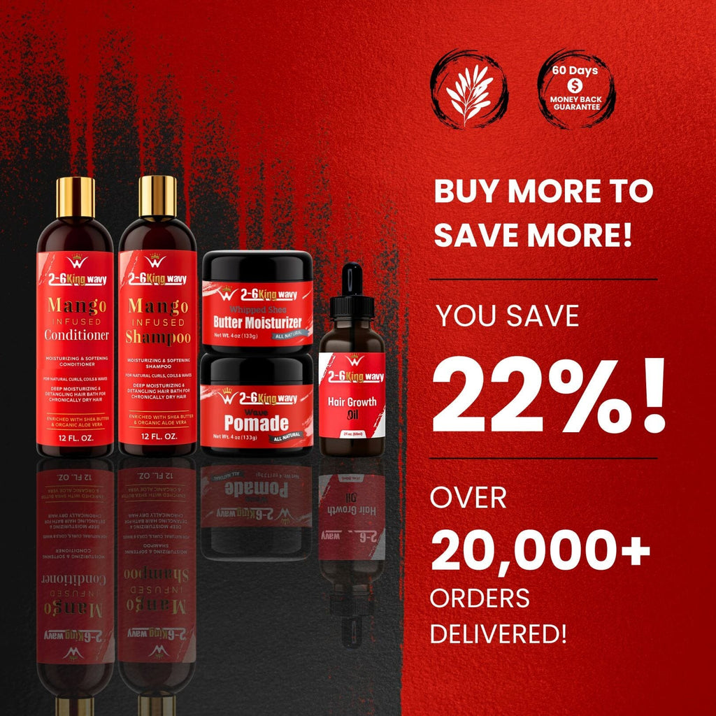 Natural Hair Care Essentials Bundle for Waves & Coarse Hair (Junkie Pack)
