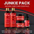 Natural Hair Care Essentials Bundle for Waves & Coarse Hair (Junkie Pack)