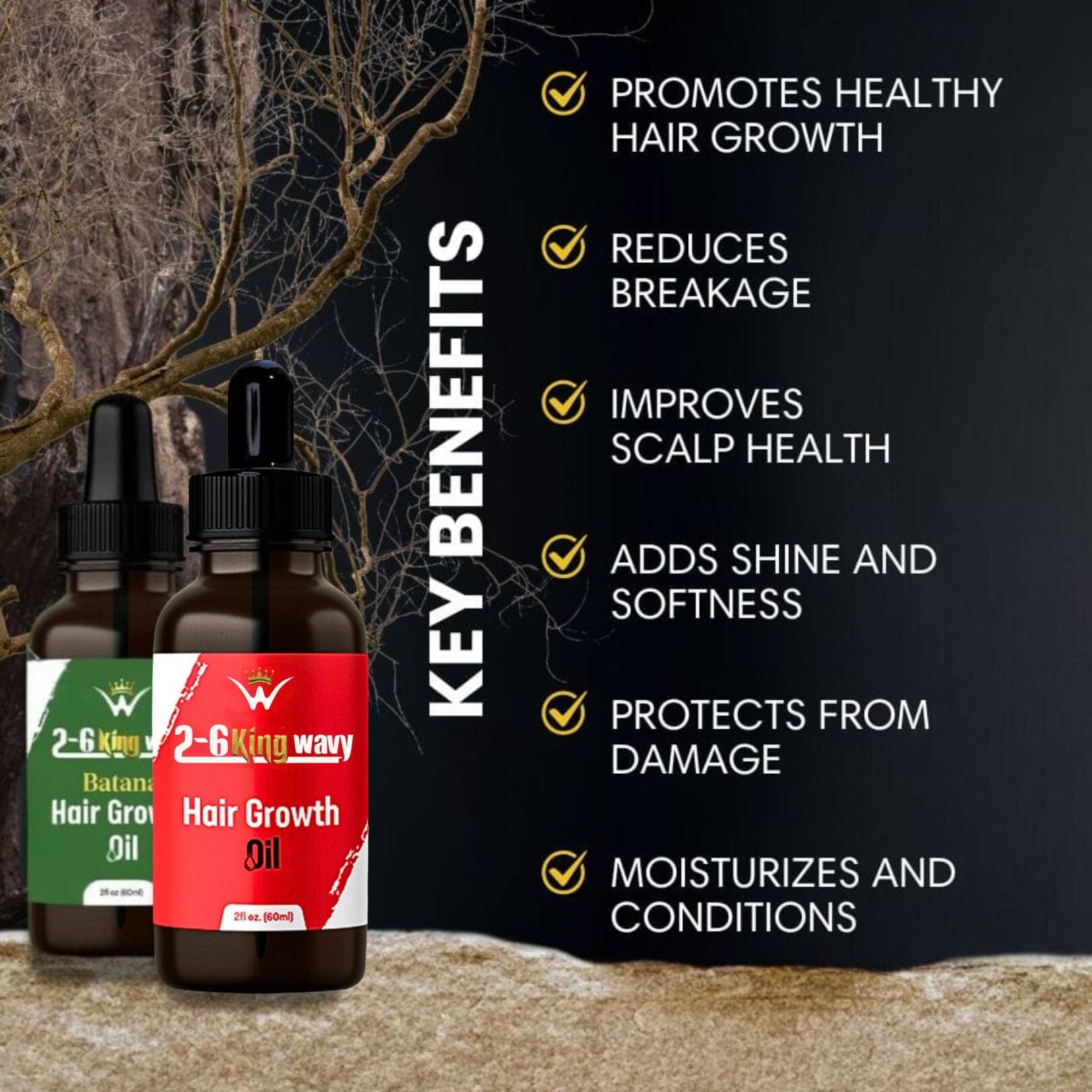 Hair Growth Oil for Scalp, Waves & Coarse Hair
