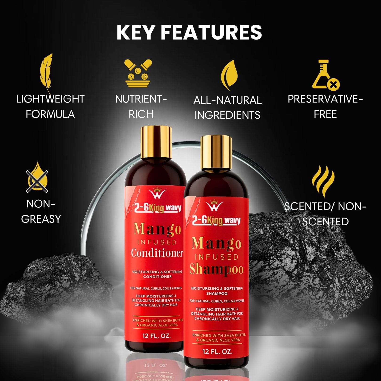 Mango Shampoo & Conditioner Duo for Dry Hair
