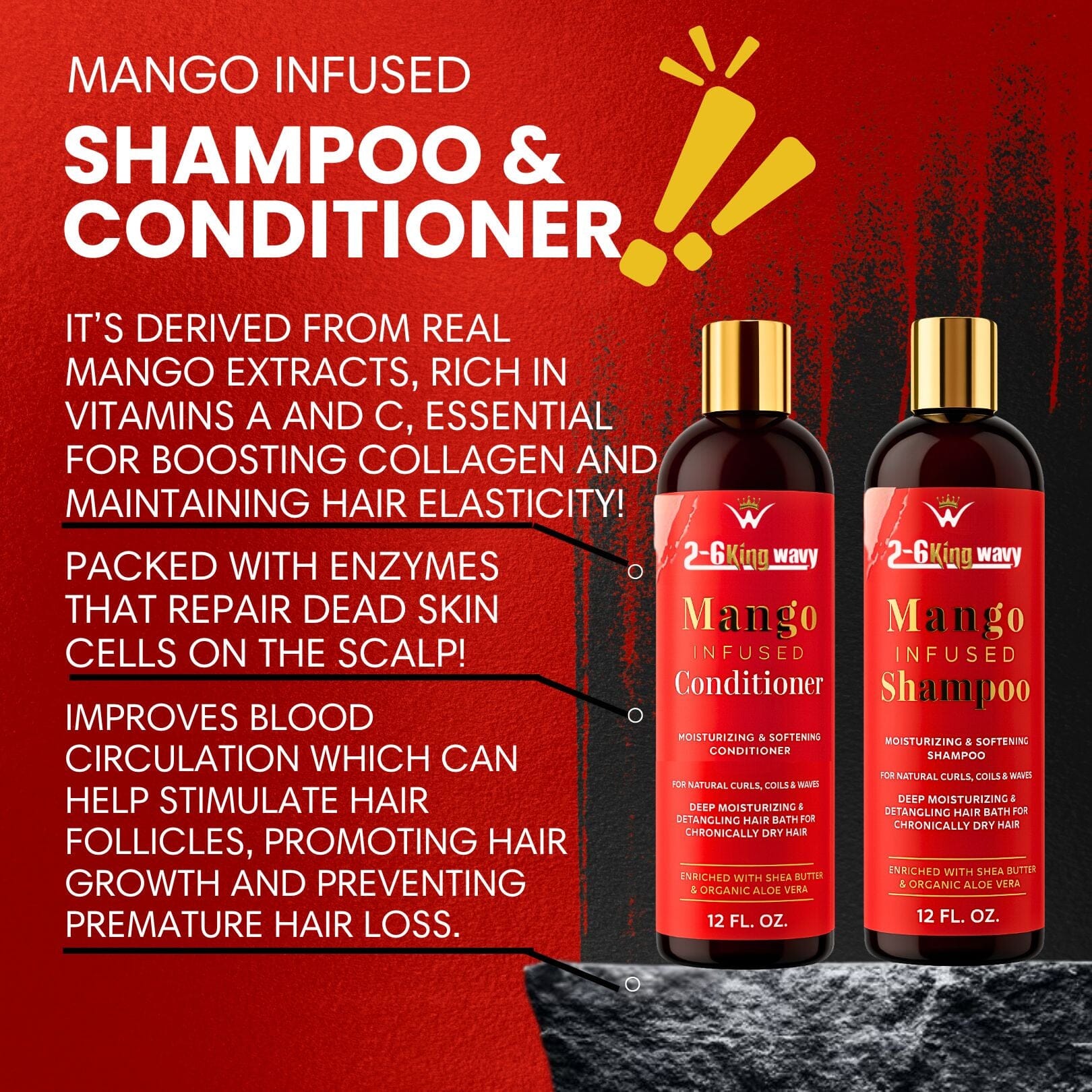 Mango Shampoo & Conditioner Duo for Dry Hair