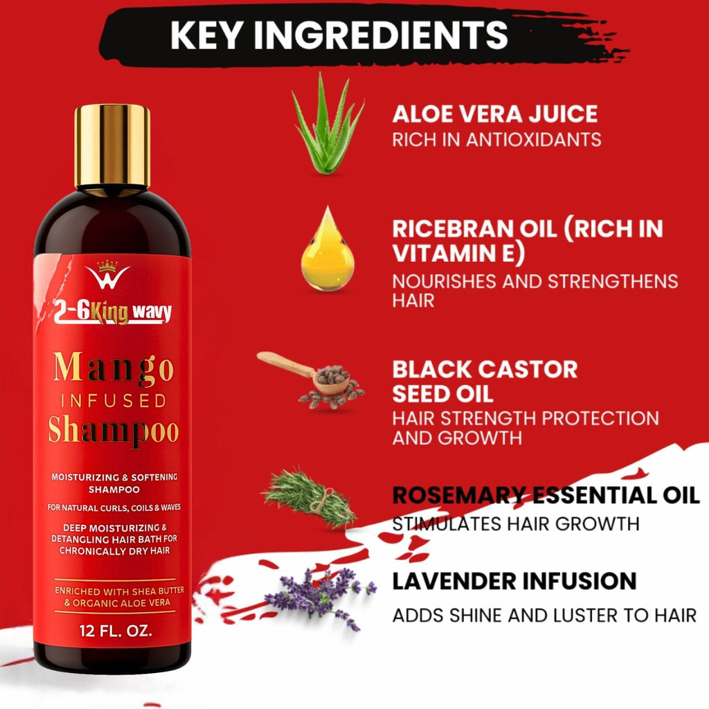 Infused Mango Shampoo 12 FL OZ Premium Quality (10% Off)