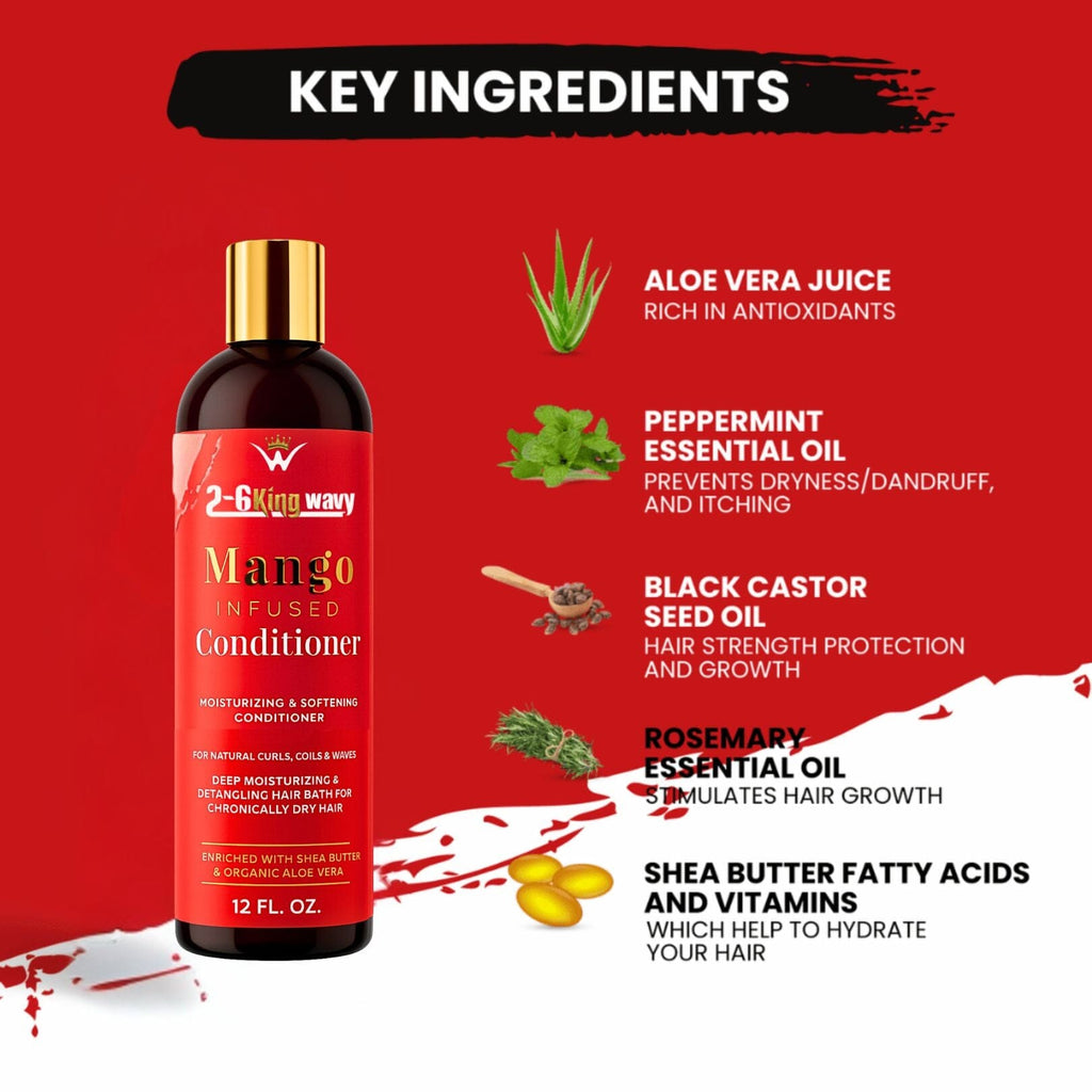 Mango Moisturizing Conditioner for Soft, Manageable Hair (Conditioner Bottle)