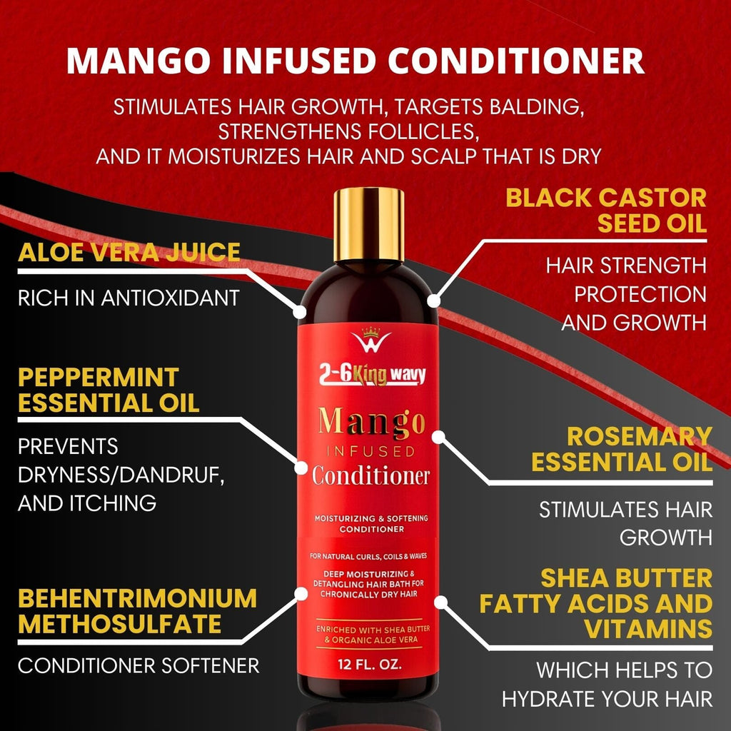 Infused Mango Shampoo 12 FL OZ Premium Quality (10% Off)