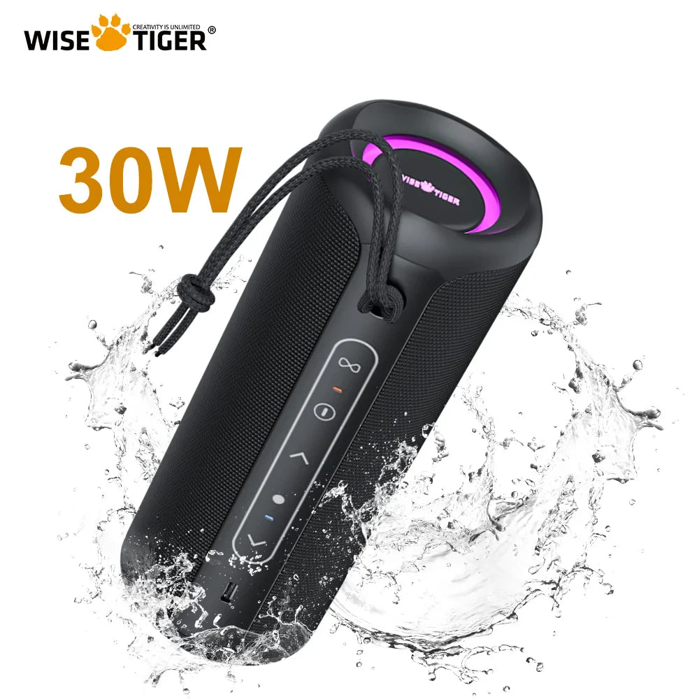 P3 Portable Bluetooth Speaker — 30W, IPX7 Waterproof, RGB Lights | Electronics Den